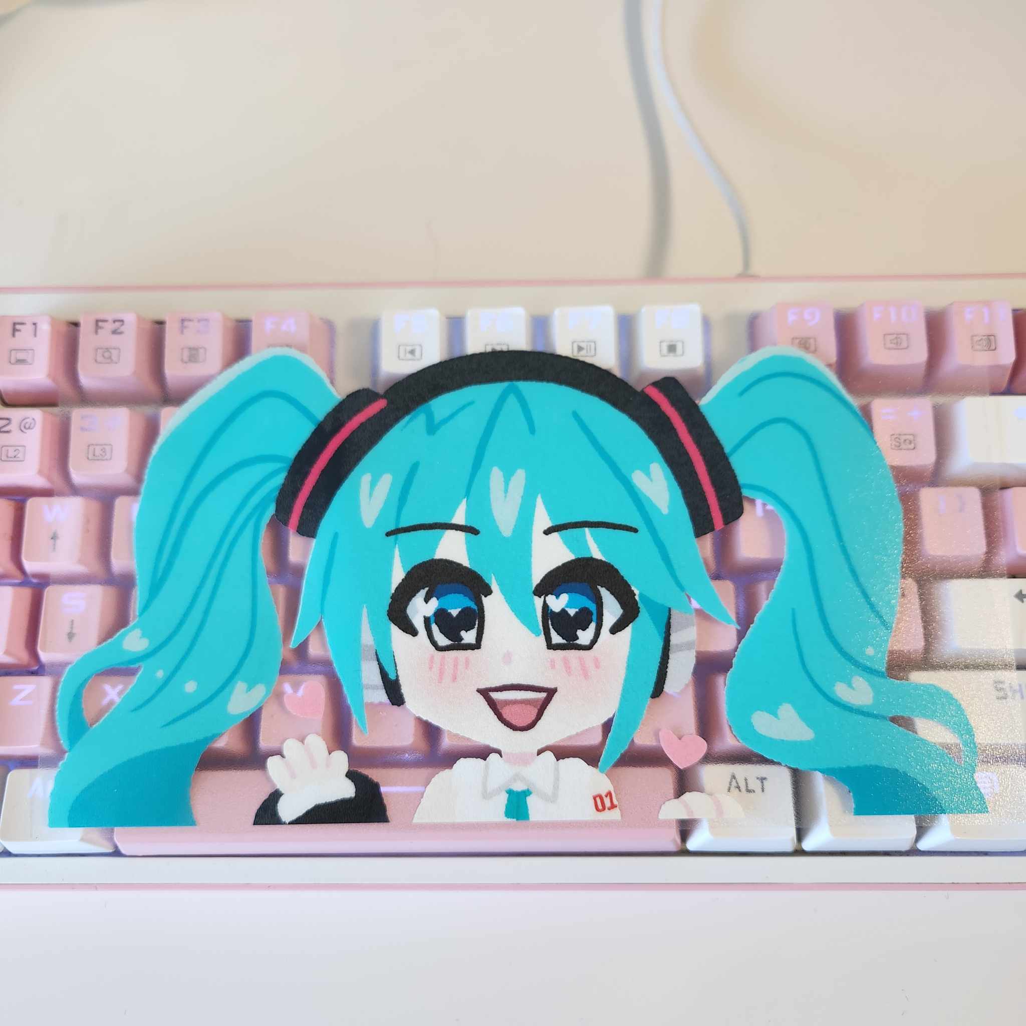Miku NT Peeking Sticker
