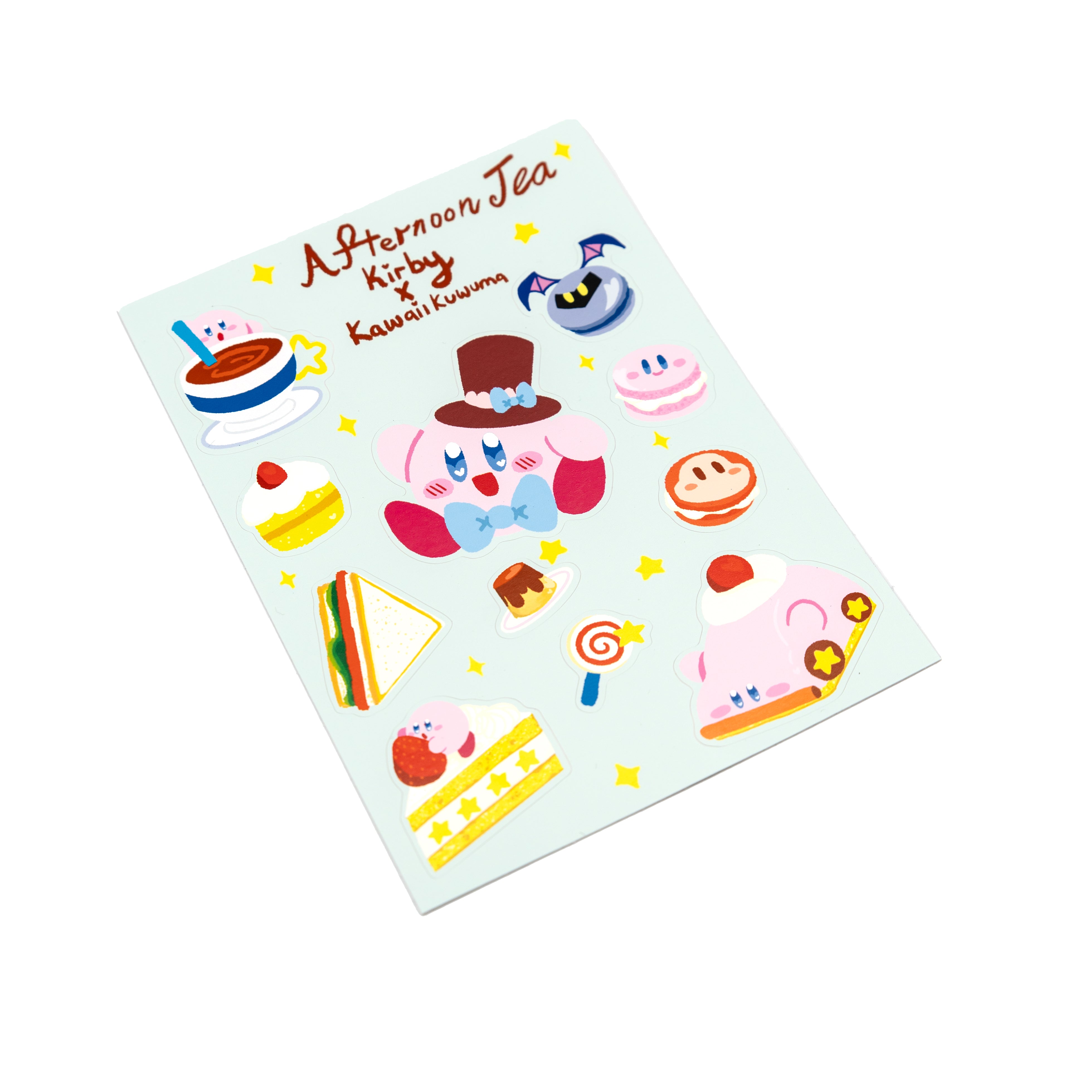 Afternoon Tea Kirby Sticker Sheet