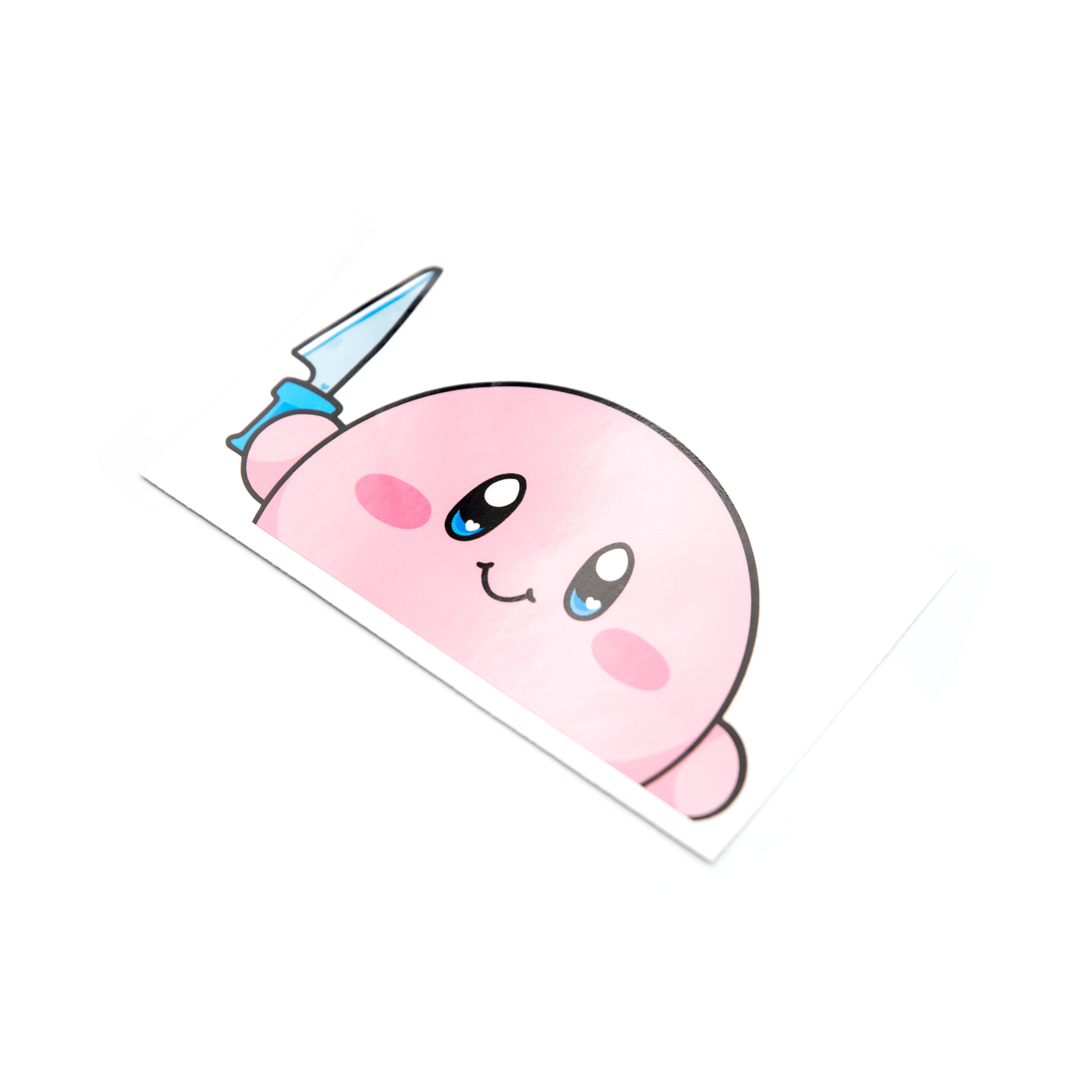 Kirb with a KNIFE