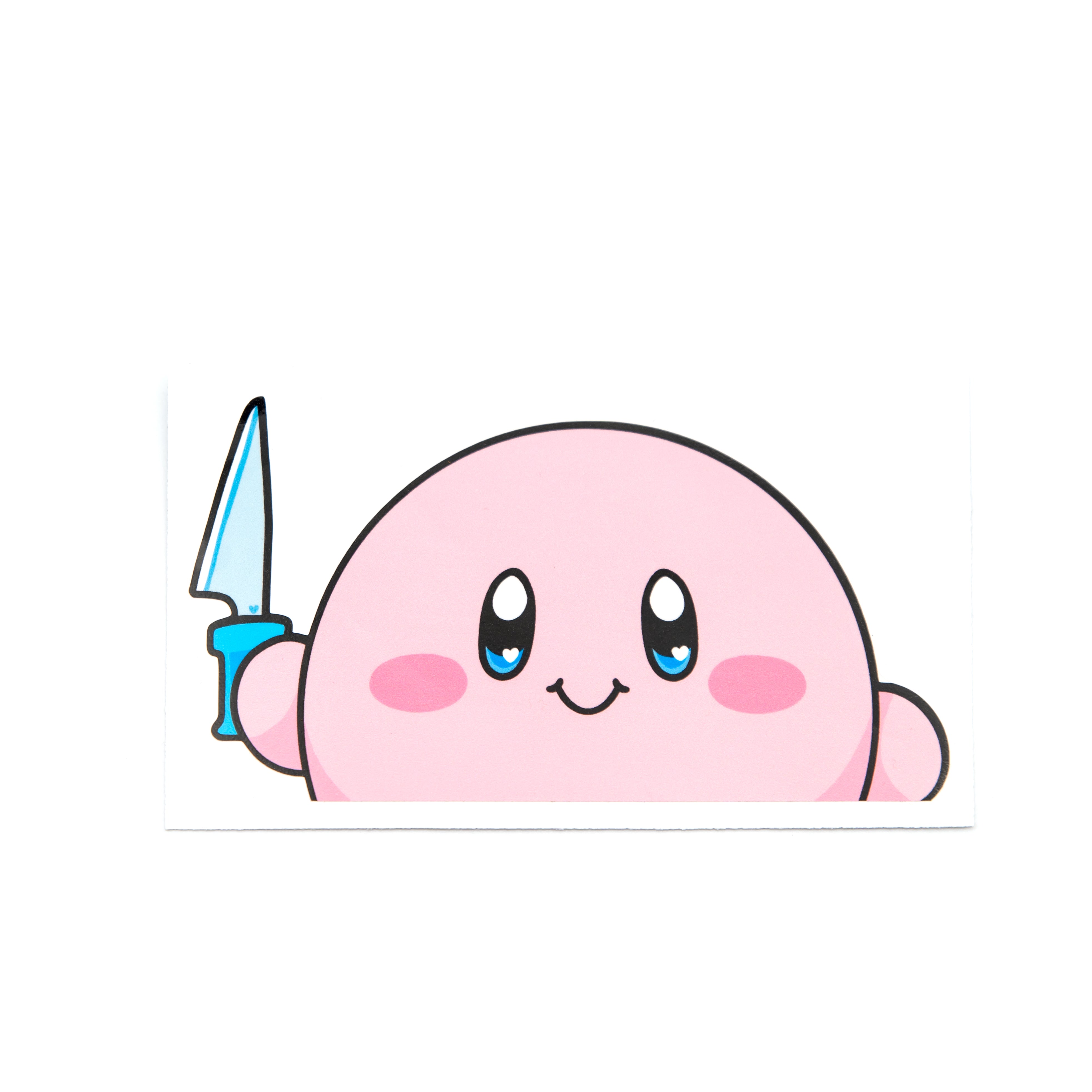 Kirb with a KNIFE