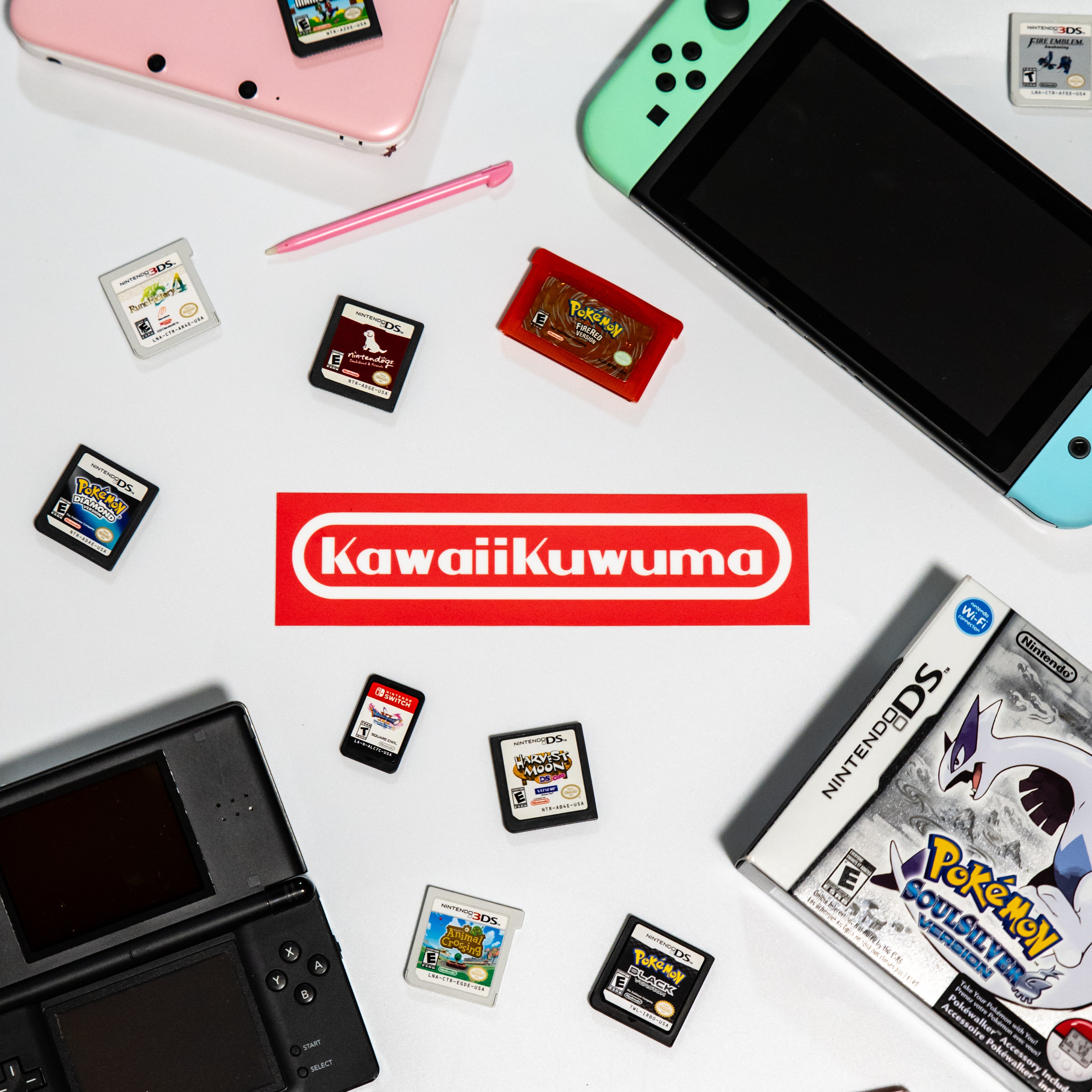 Kawaii Kuwuma Logo Sticker Nintendo Style