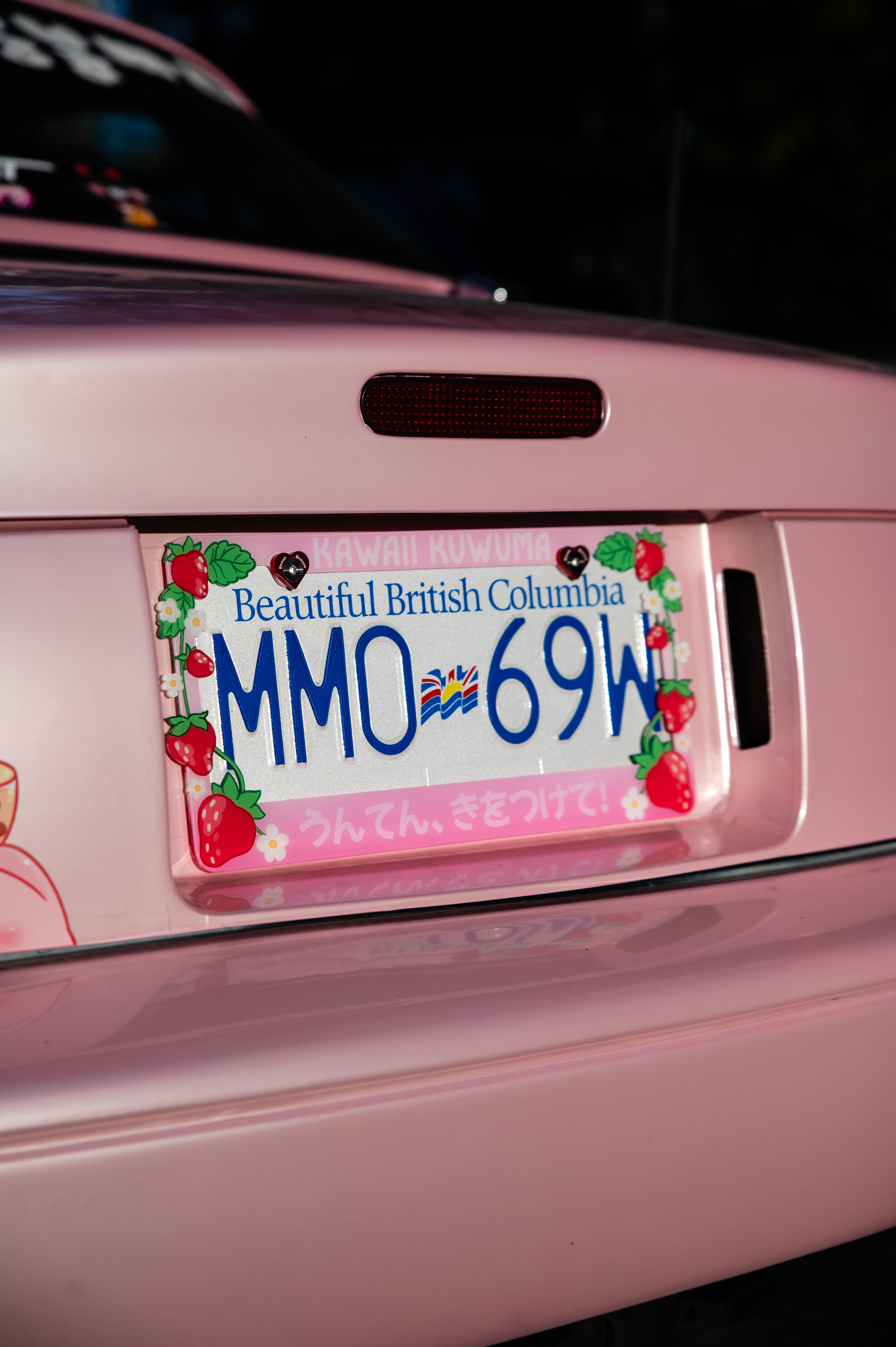 Strawberry License Plate Frame