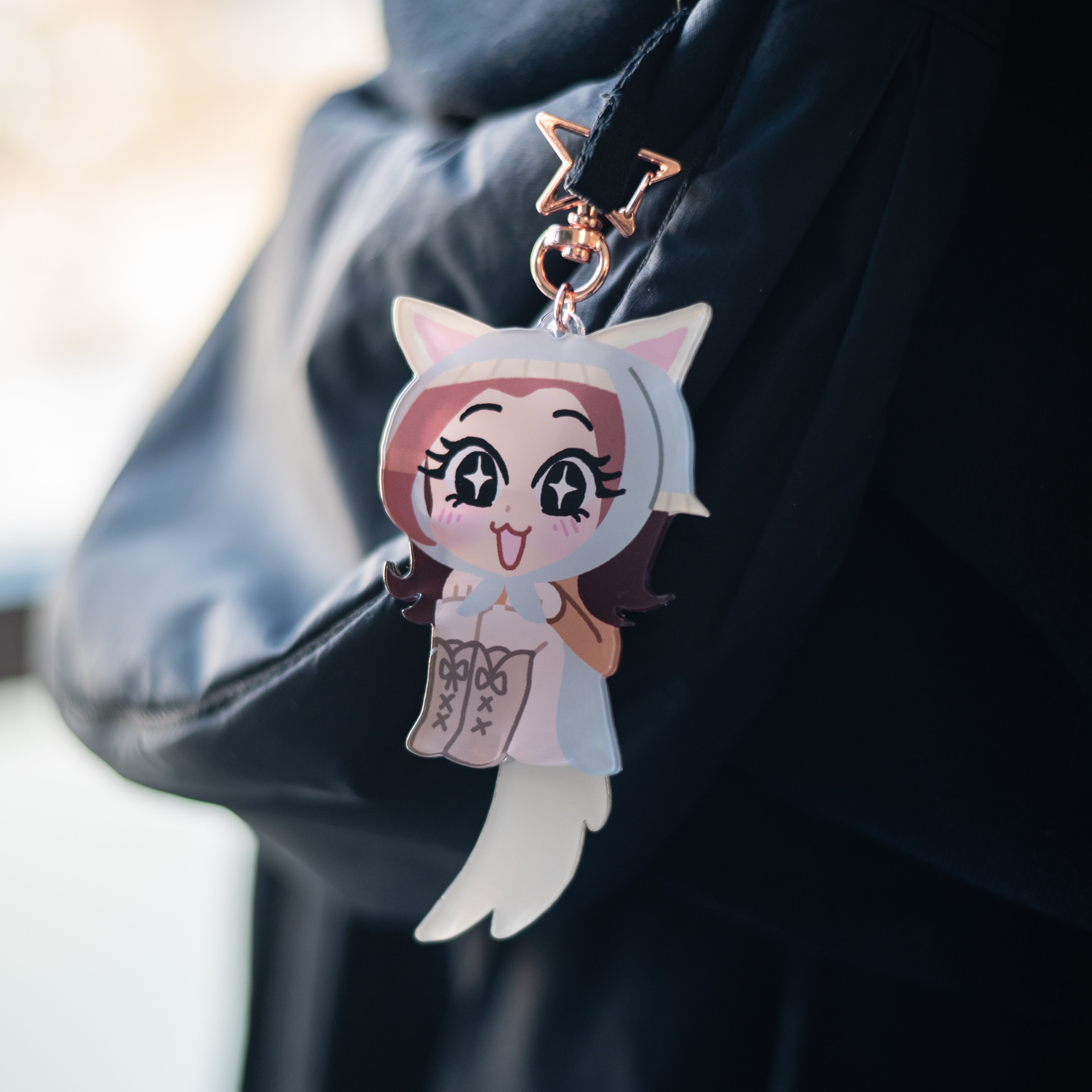 Hachi Dog Wagging Keychain
