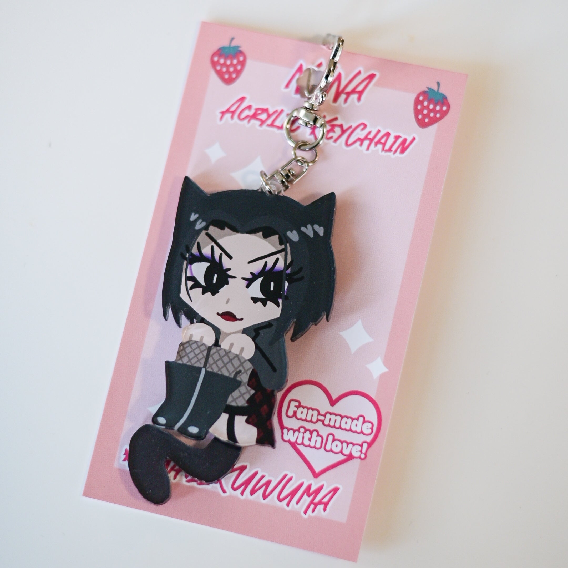 Nana Cat Wagging Keychain