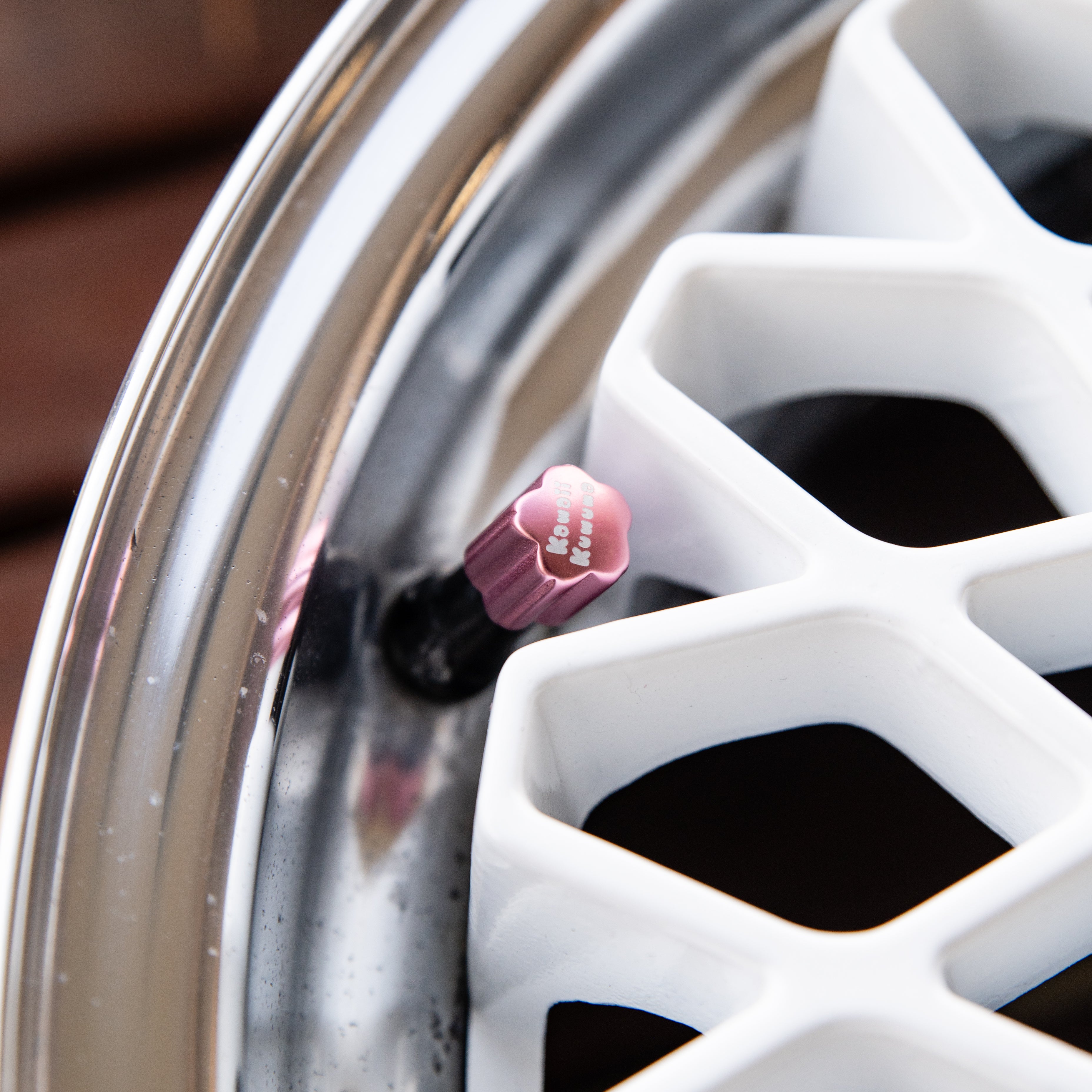 Cherry Blossom Shaped Valve Stem Caps