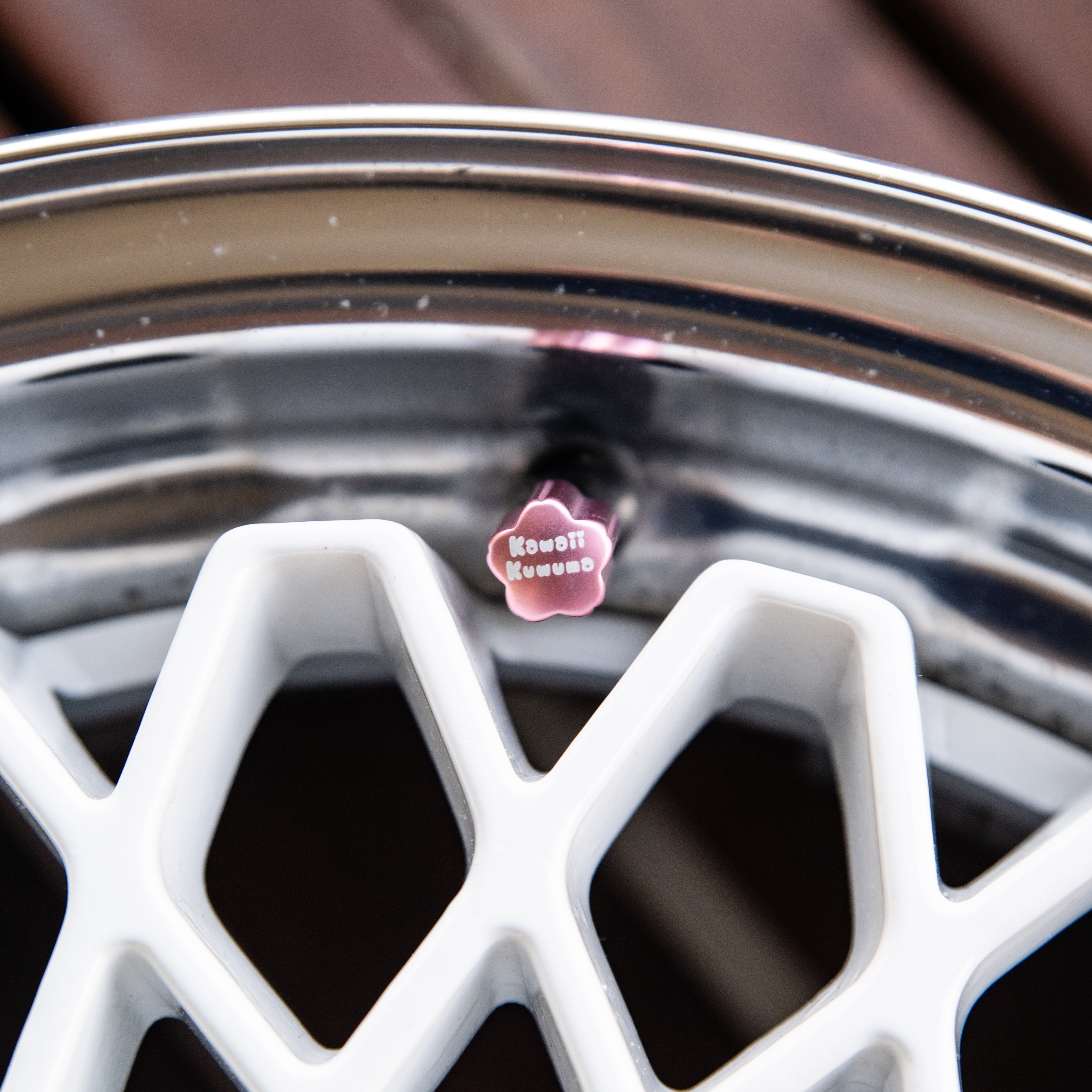 Cherry Blossom Shaped Valve Stem Caps