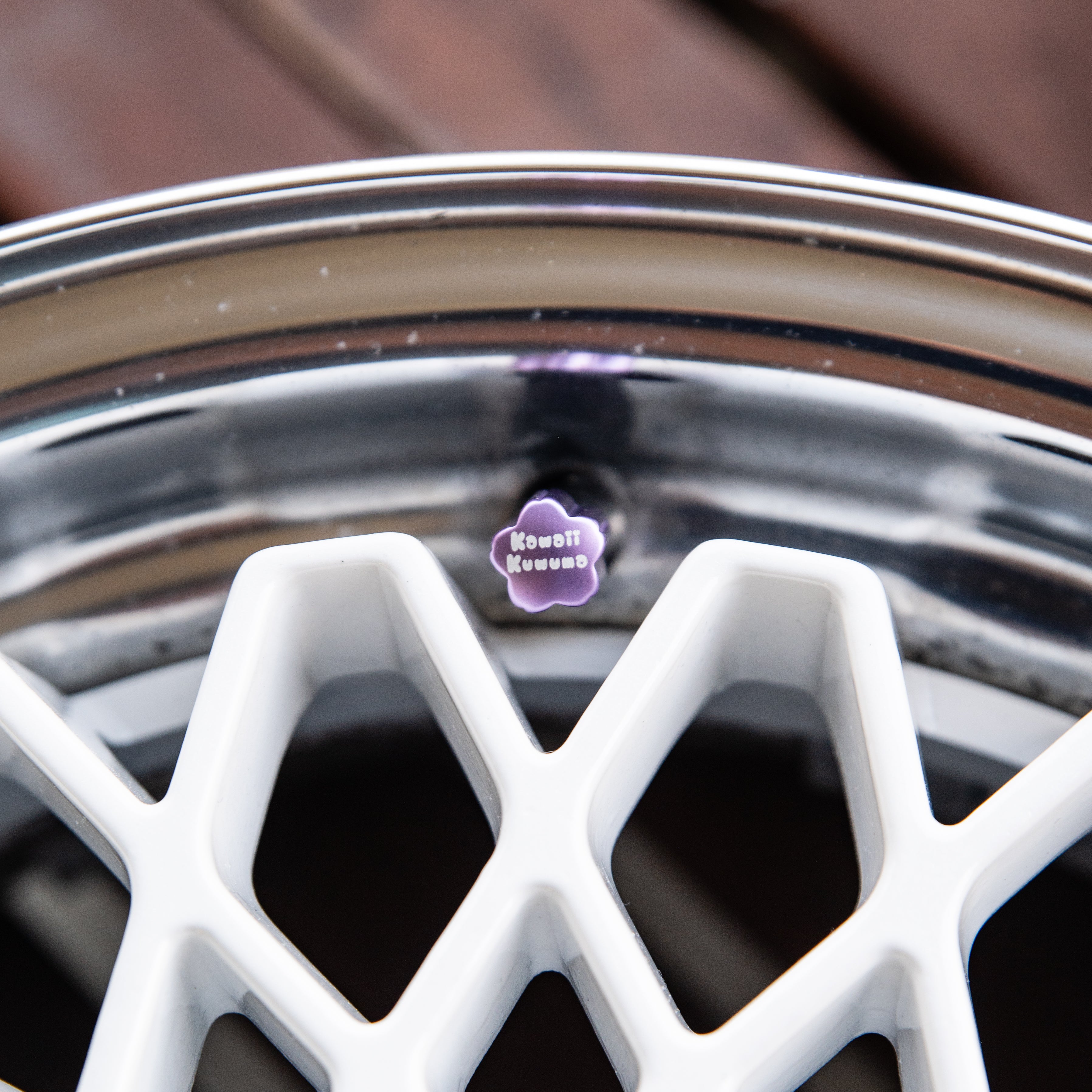 Cherry Blossom Shaped Valve Stem Caps