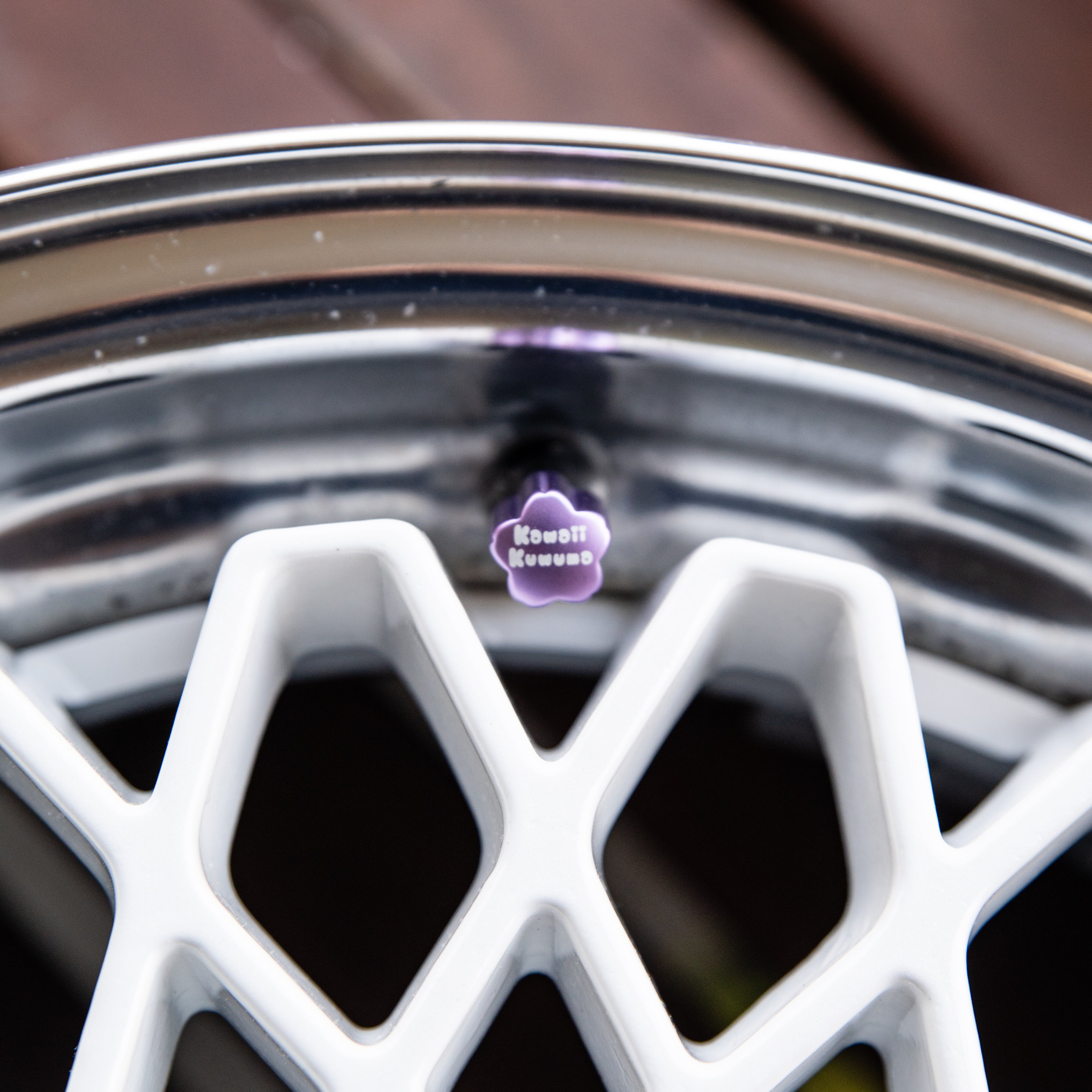 Cherry Blossom Shaped Valve Stem Caps