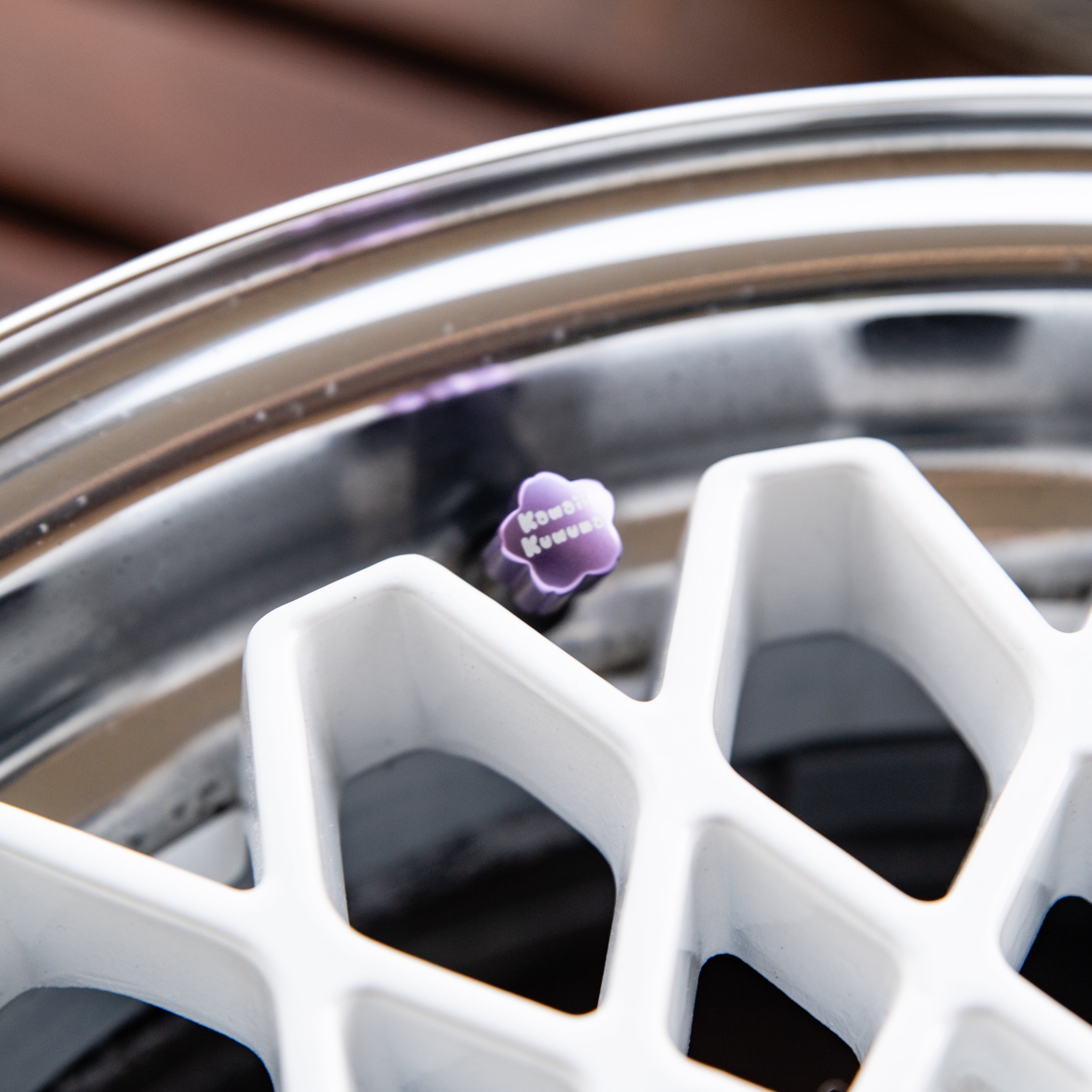 Cherry Blossom Shaped Valve Stem Caps