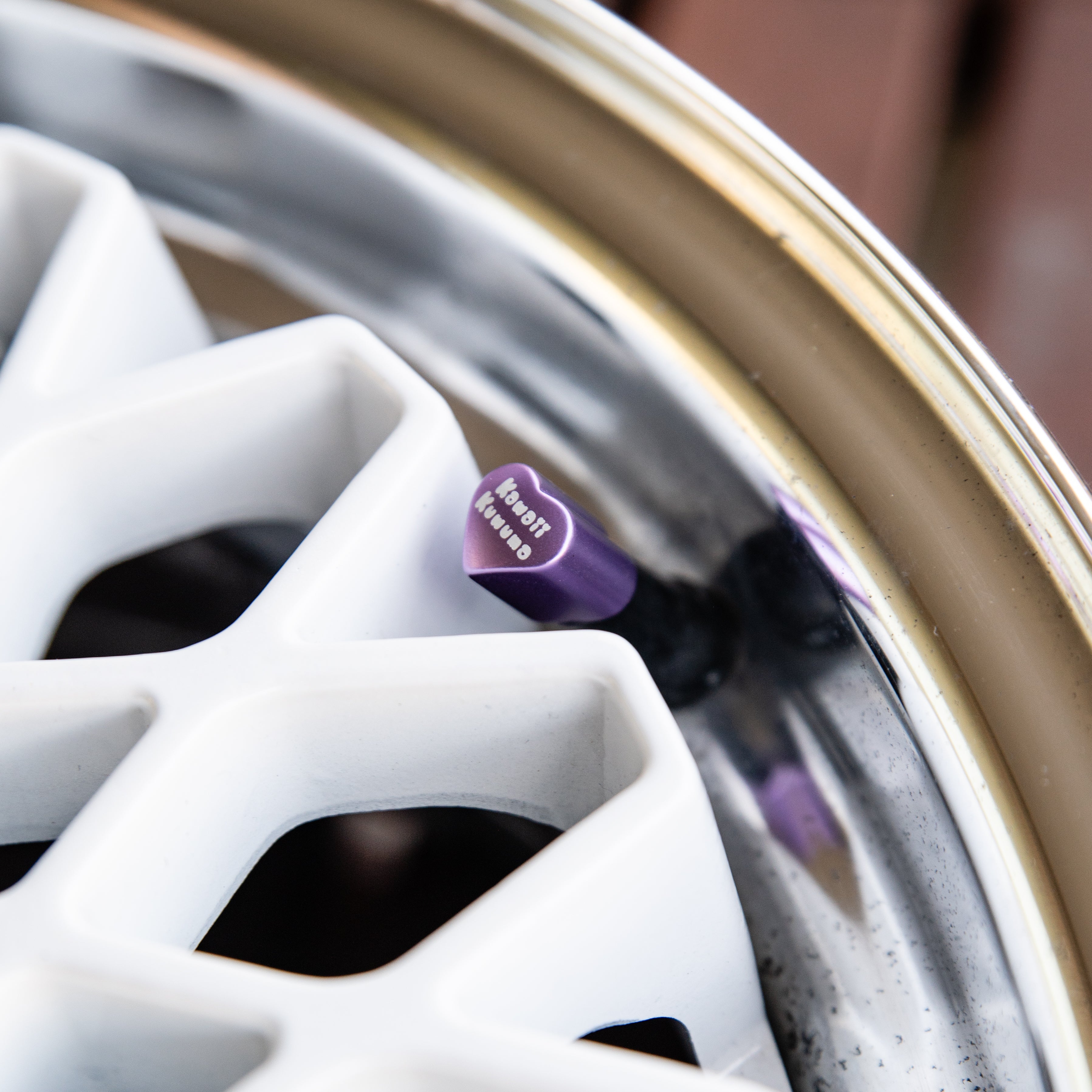 Heart Shaped Valve Stem Caps