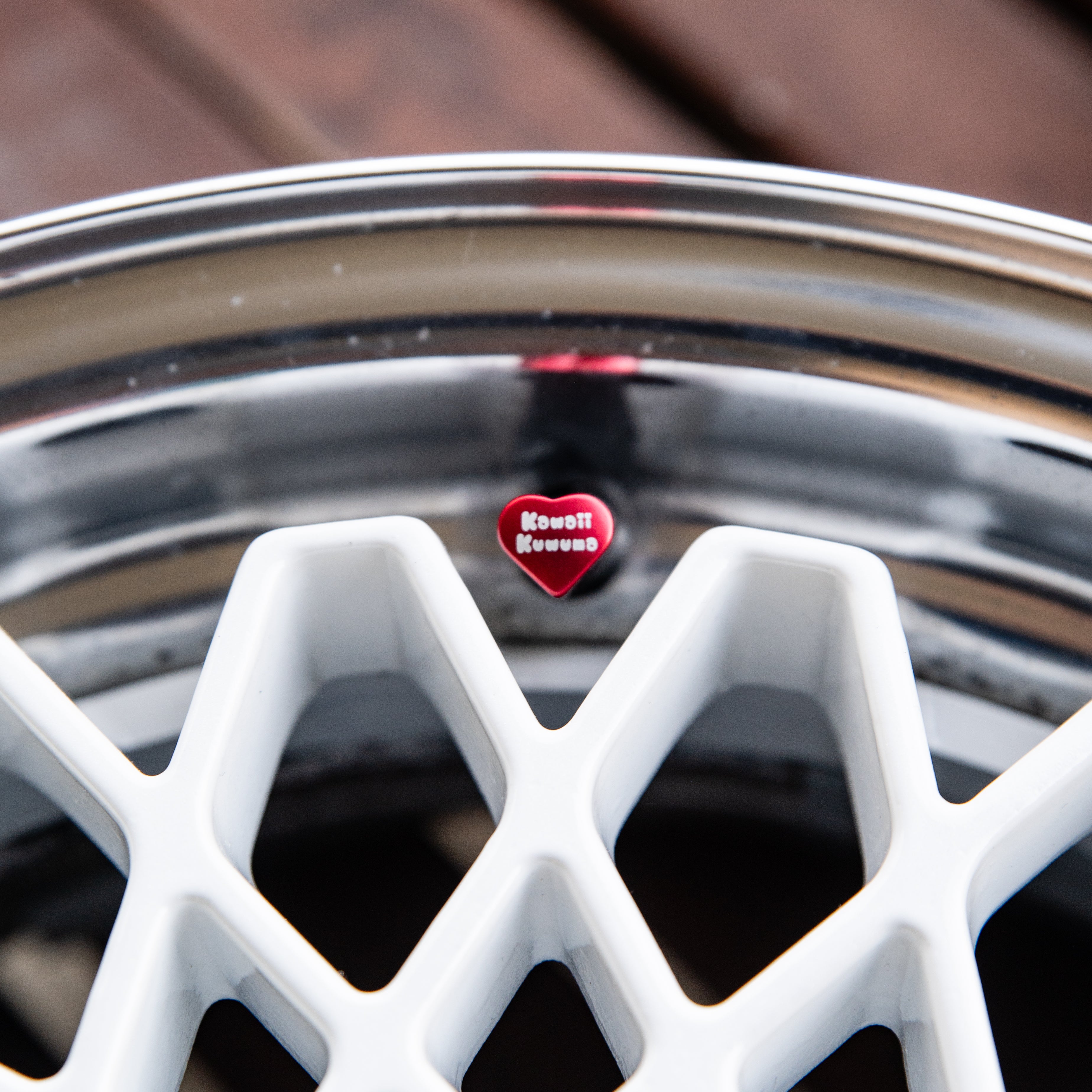 Heart Shaped Valve Stem Caps