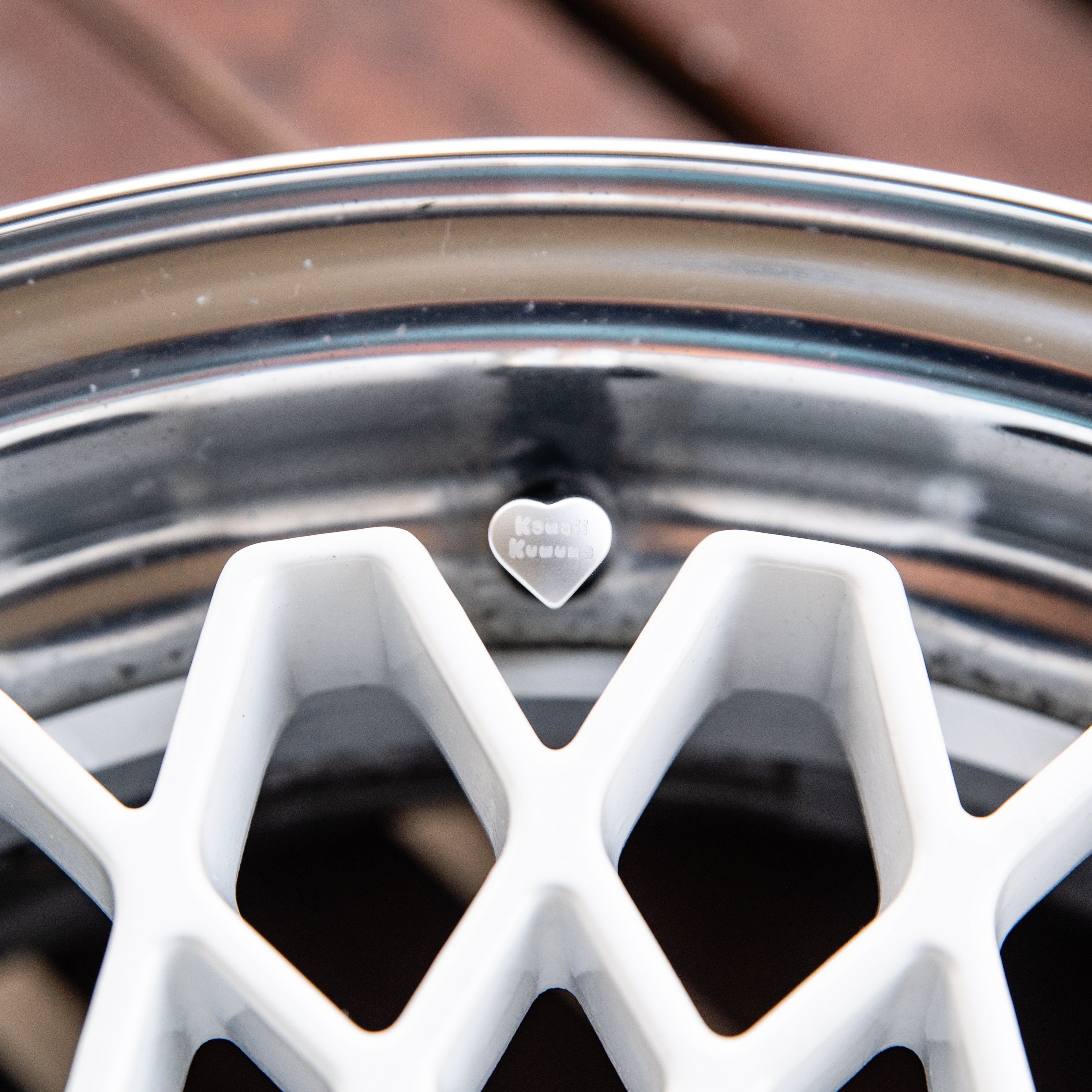 Heart Shaped Valve Stem Caps
