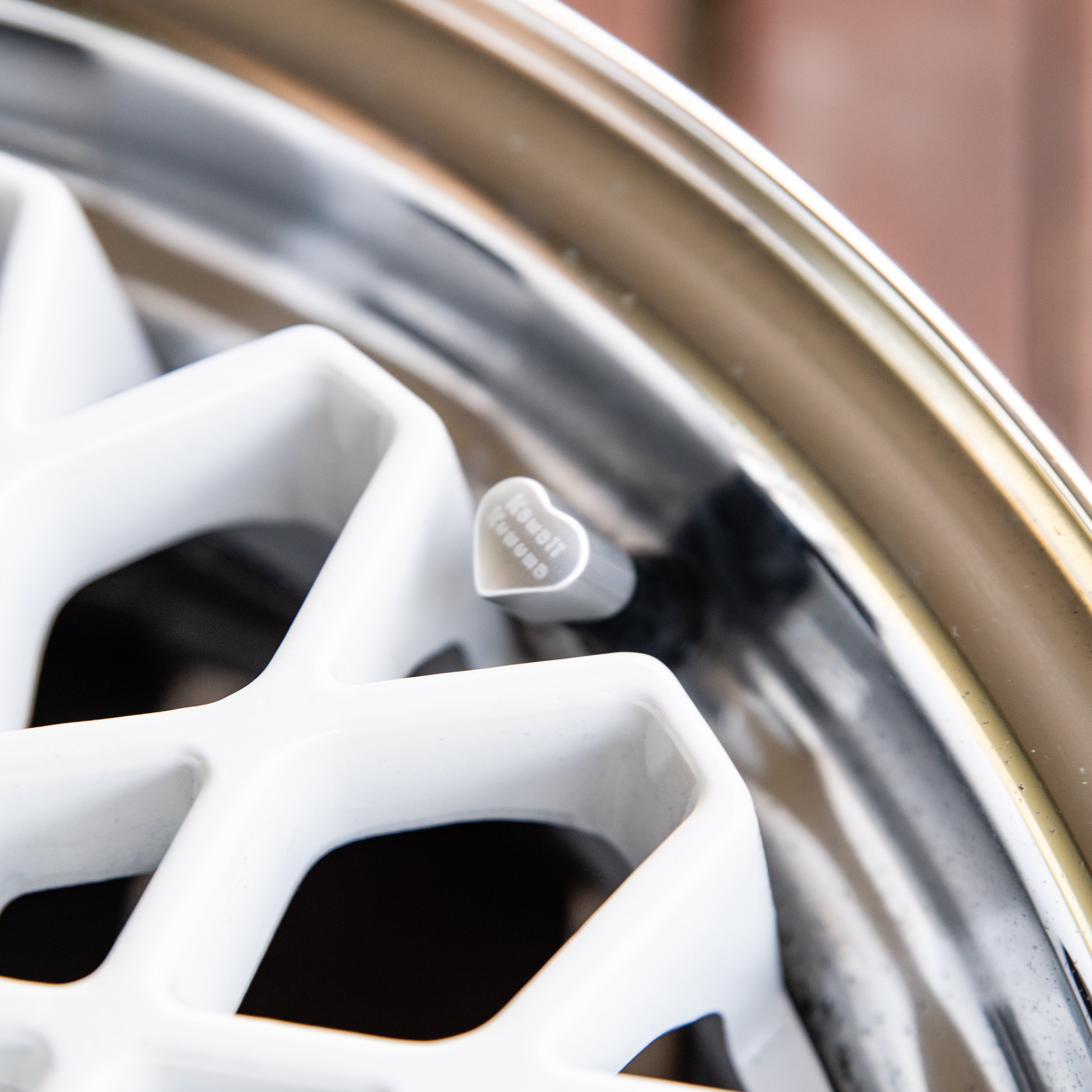 Heart Shaped Valve Stem Caps