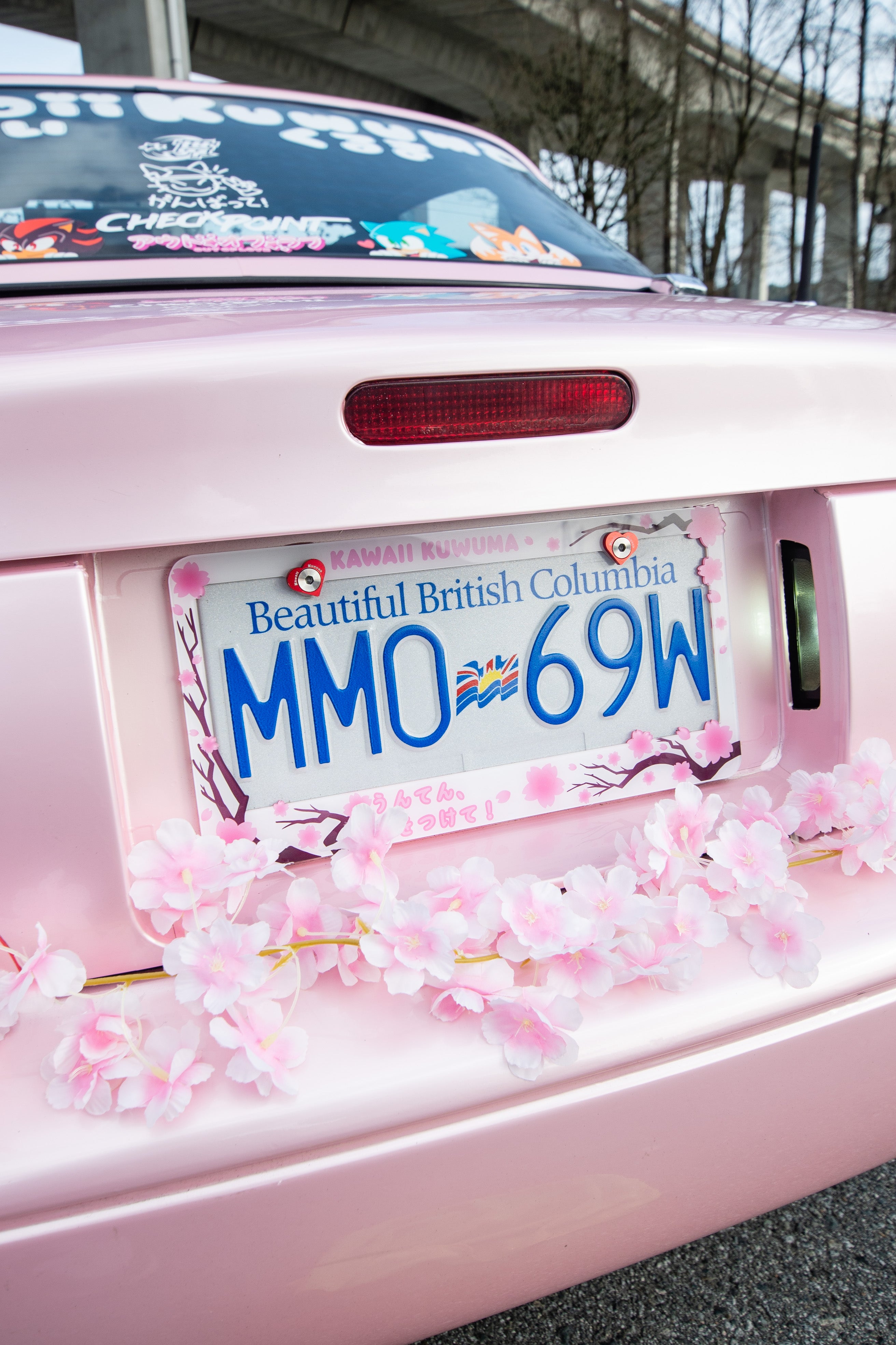 Cherry Blossom Sakura License Plate Frame