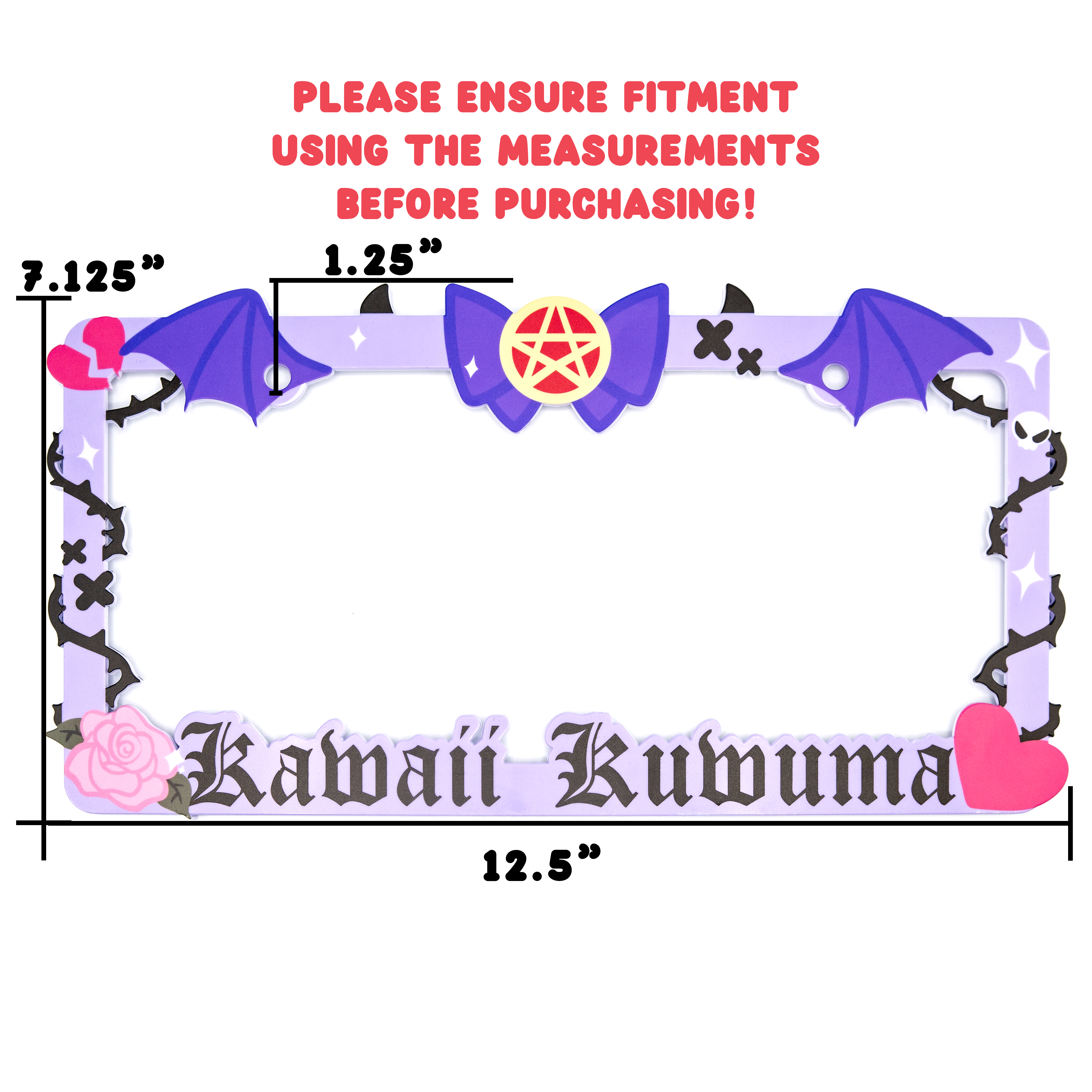 Dark Magical License Plate Frame