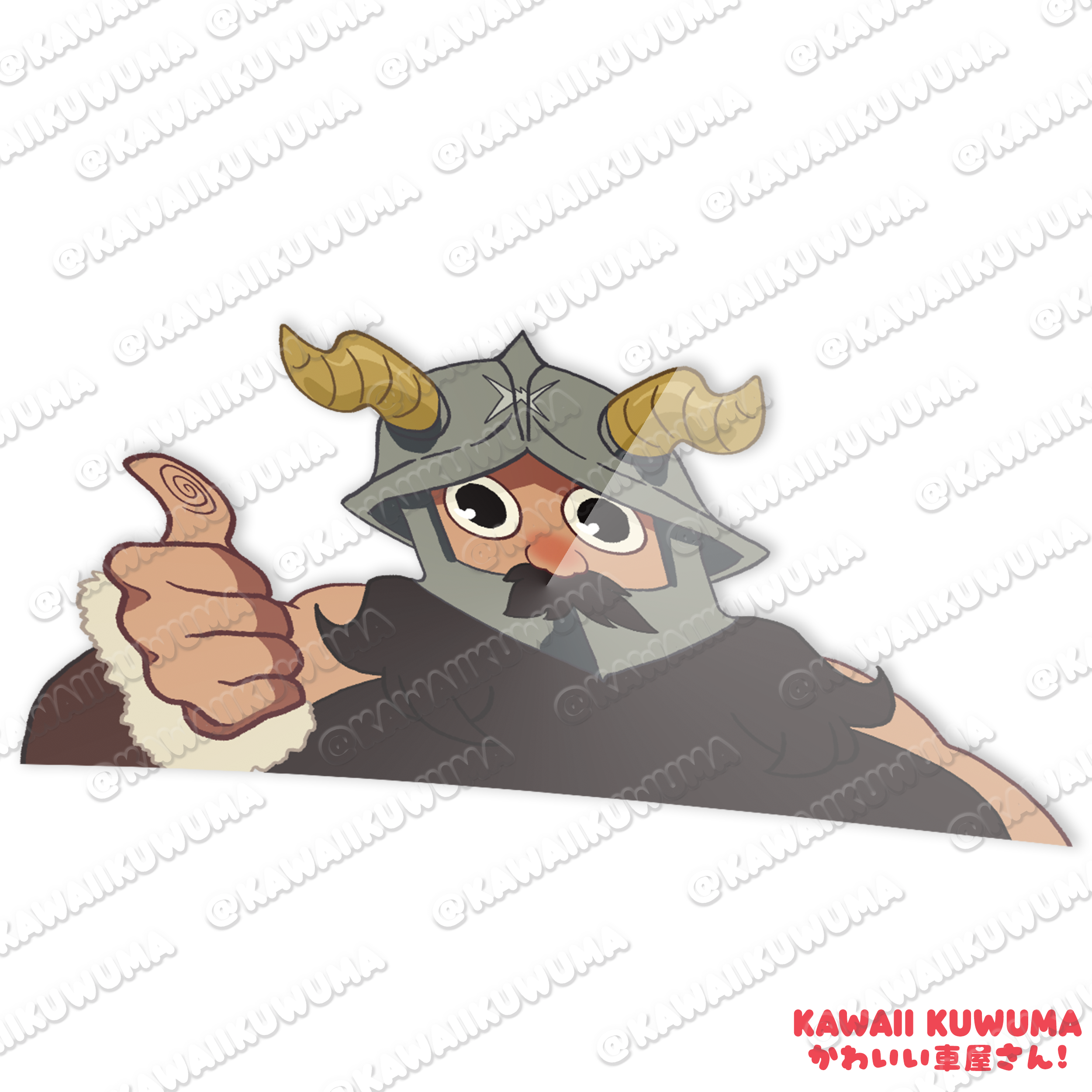 Senshi Peeking Sticker