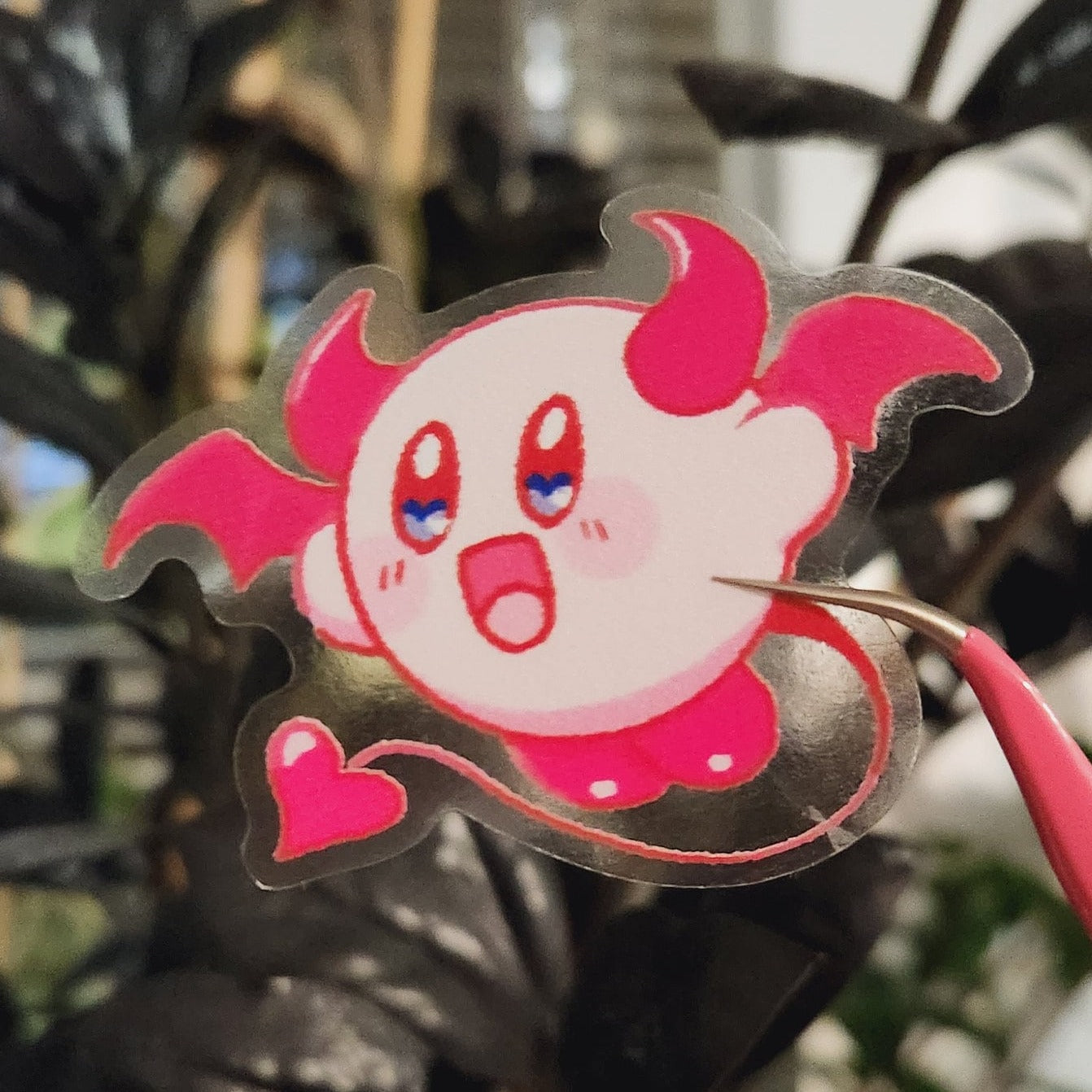 Demon Cutie Poyo Transparent Vinyl Sticker