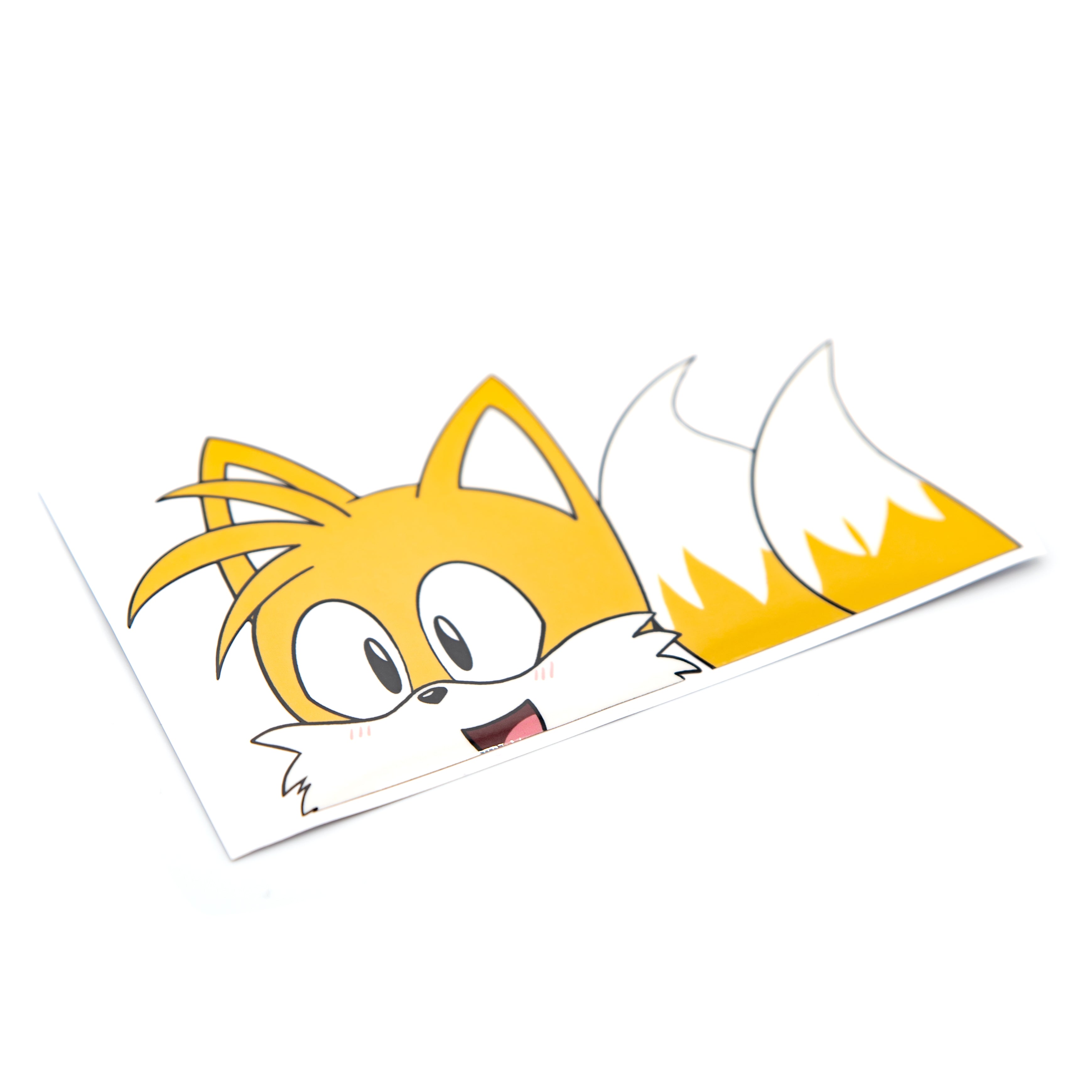 Tails Vinyl Peeking Sticker