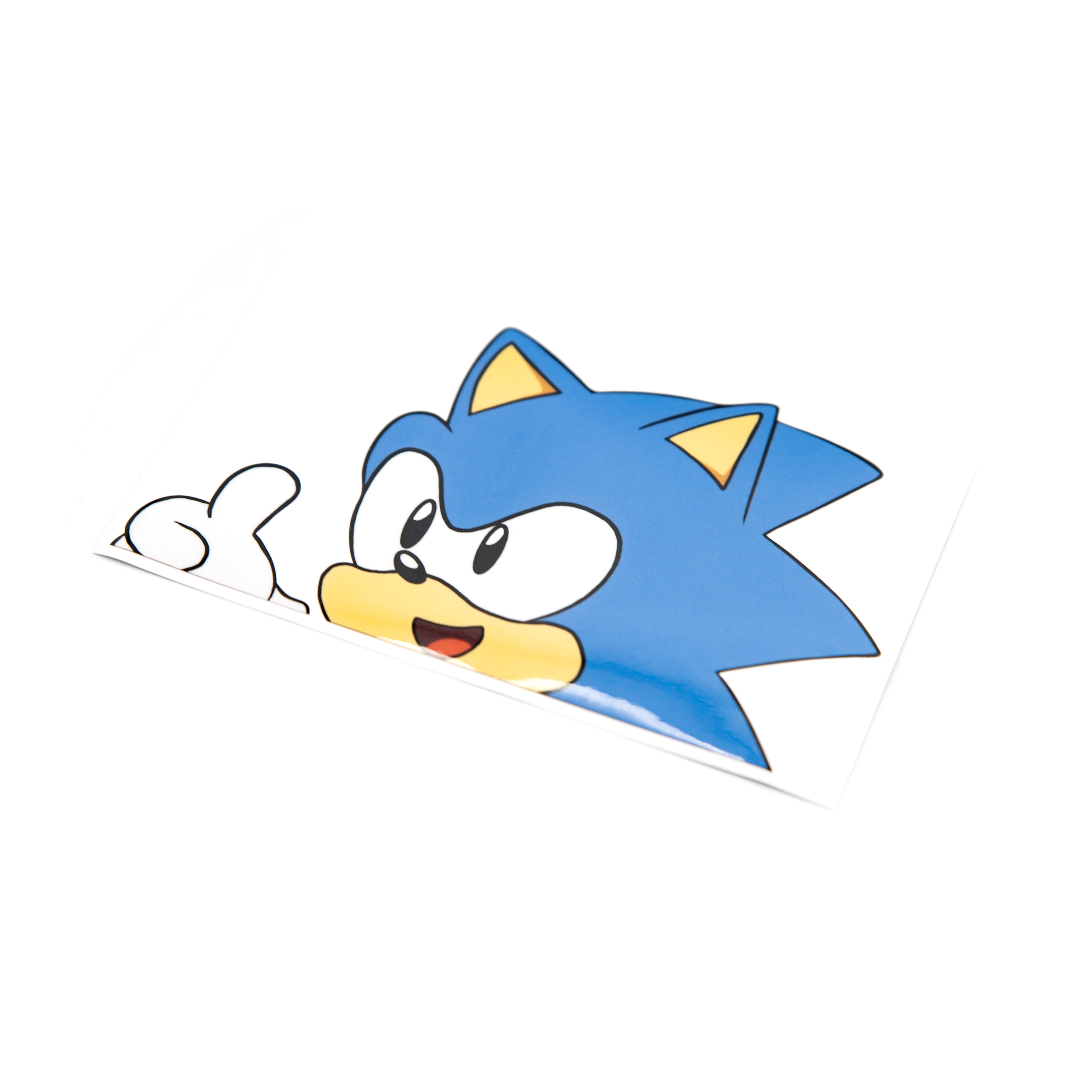 Sonic Vinyl Peeking Sticker