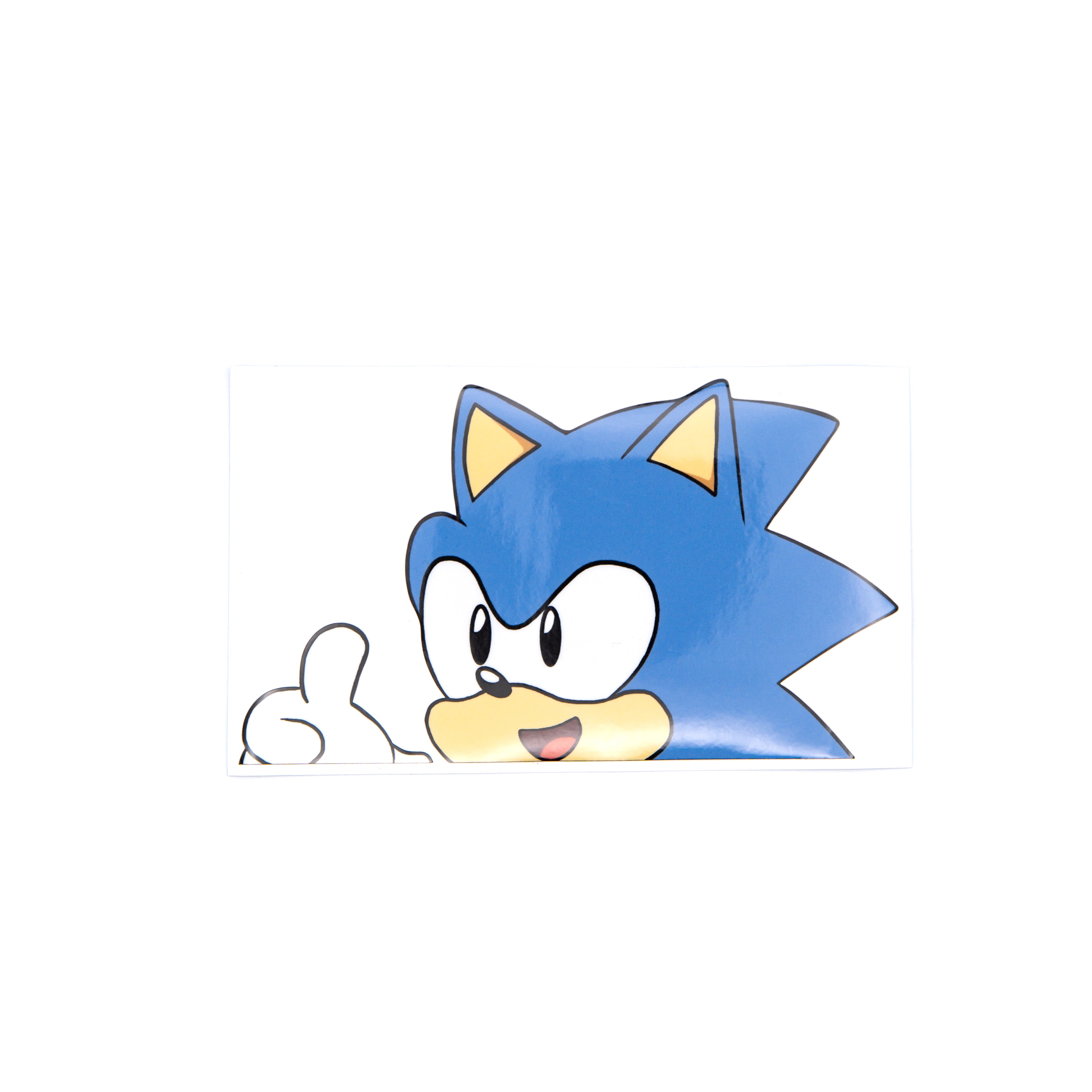 Sonic Vinyl Peeking Sticker