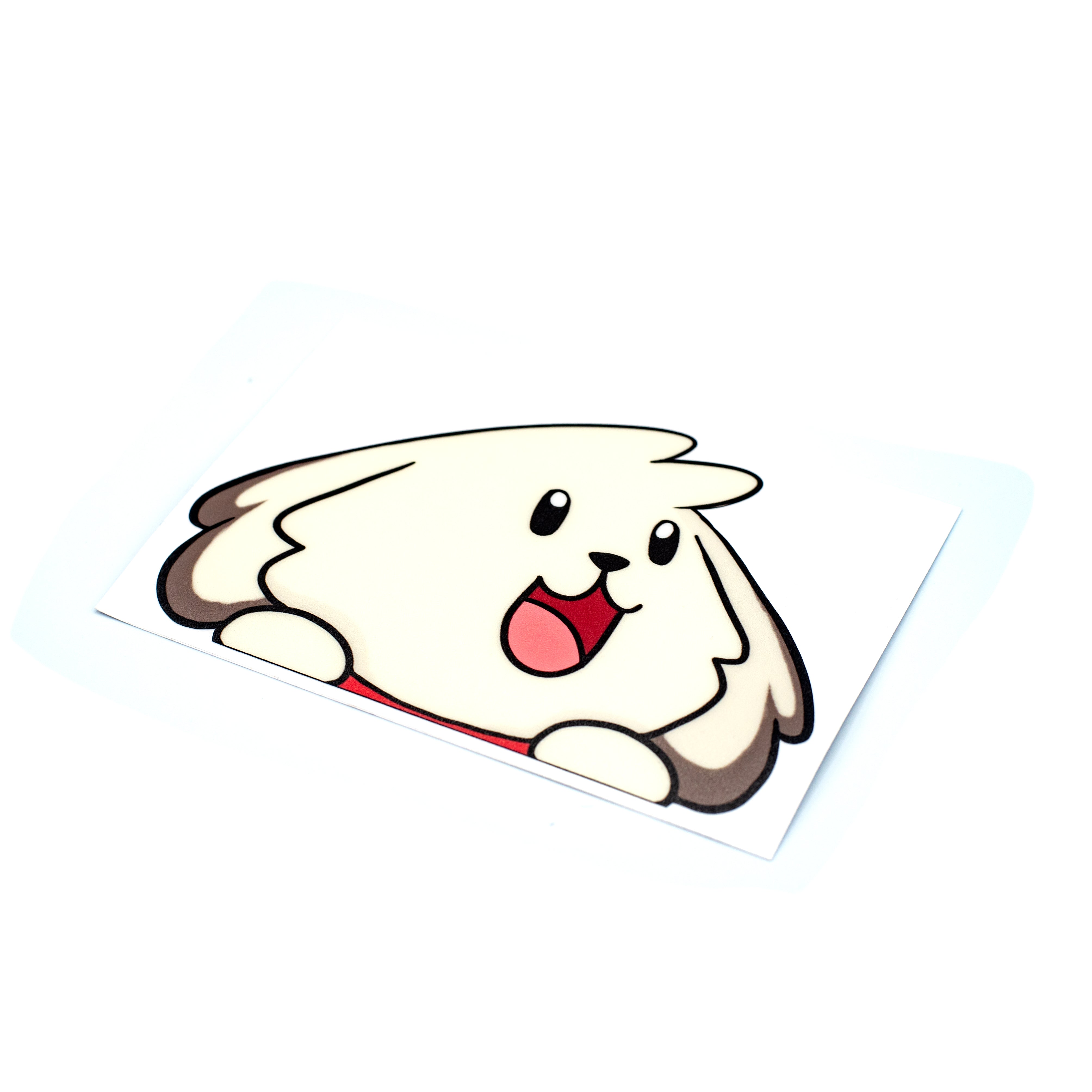 Peeking Mochi Vinyl Peeker Decal