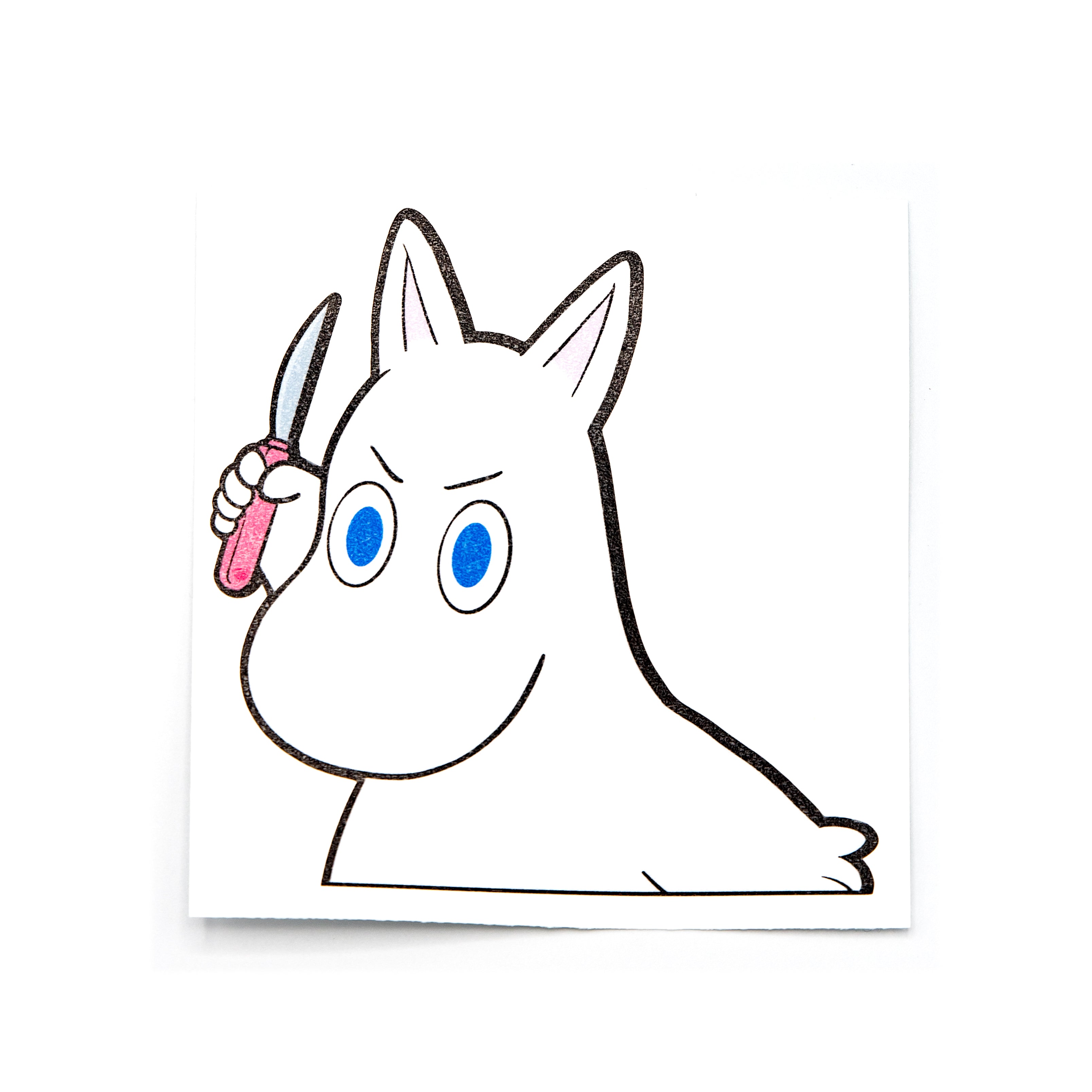 Moomin with a Knife