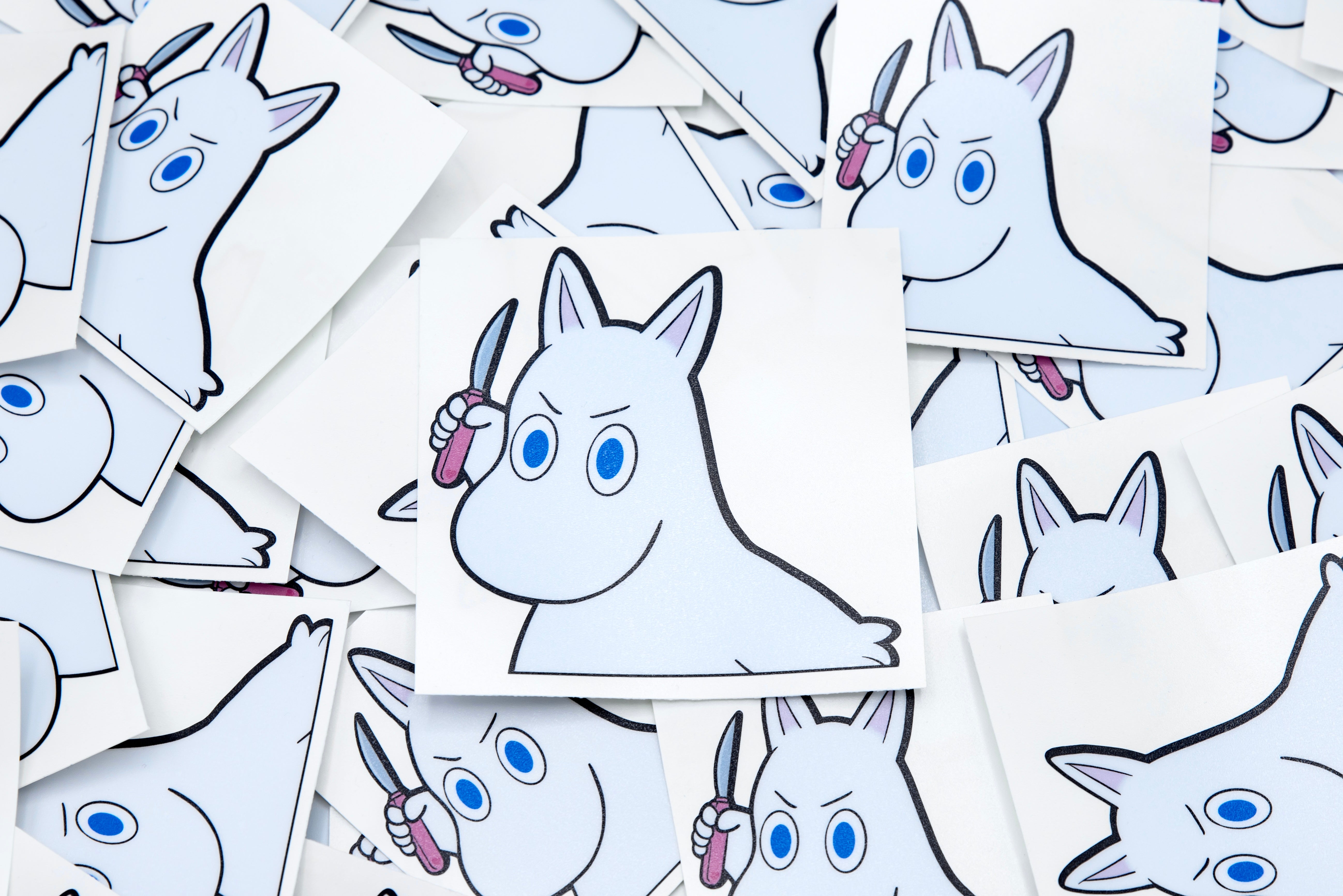 Moomin with a Knife