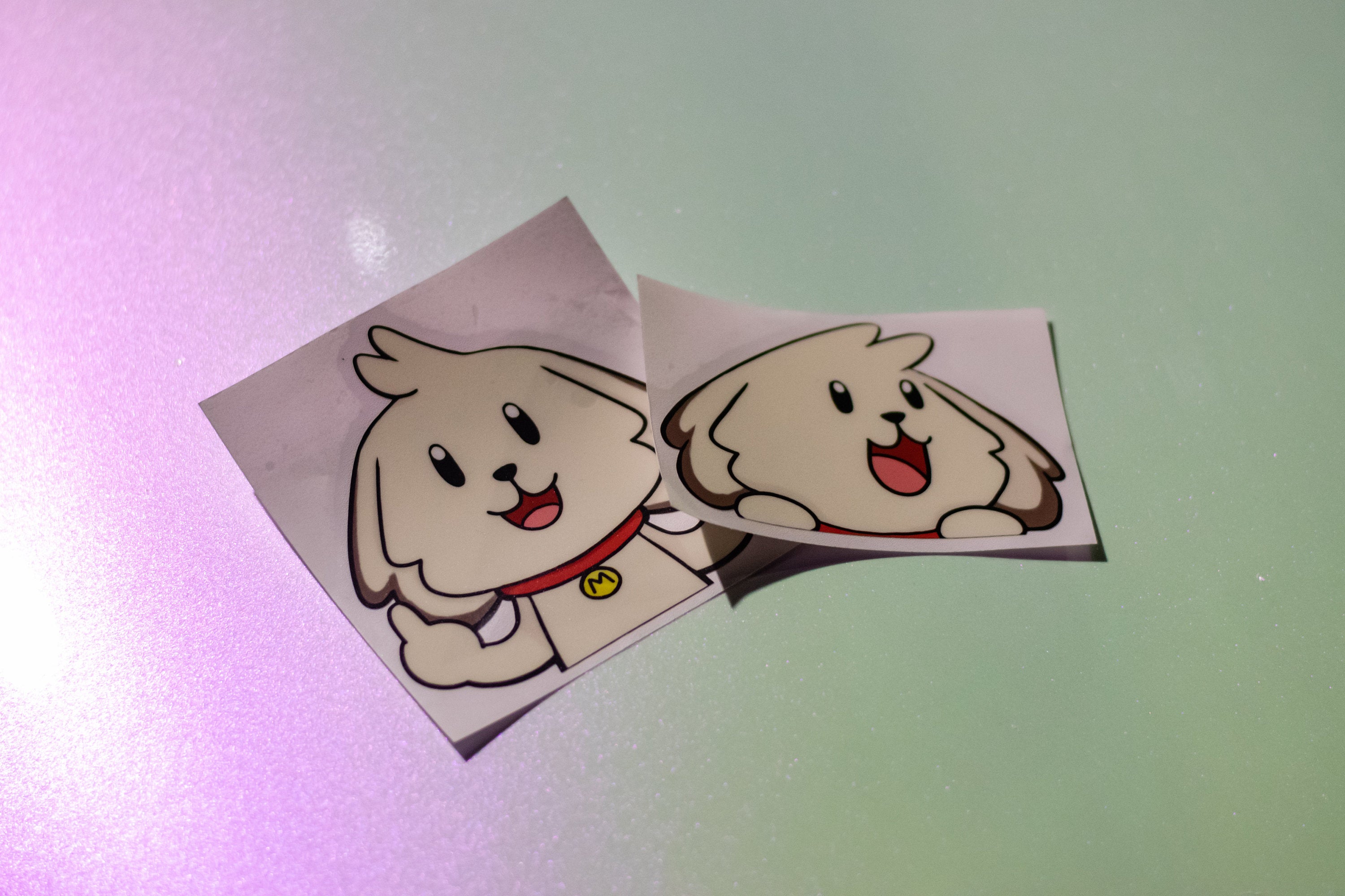 Flipping Mochi Vinyl Peeker Decal
