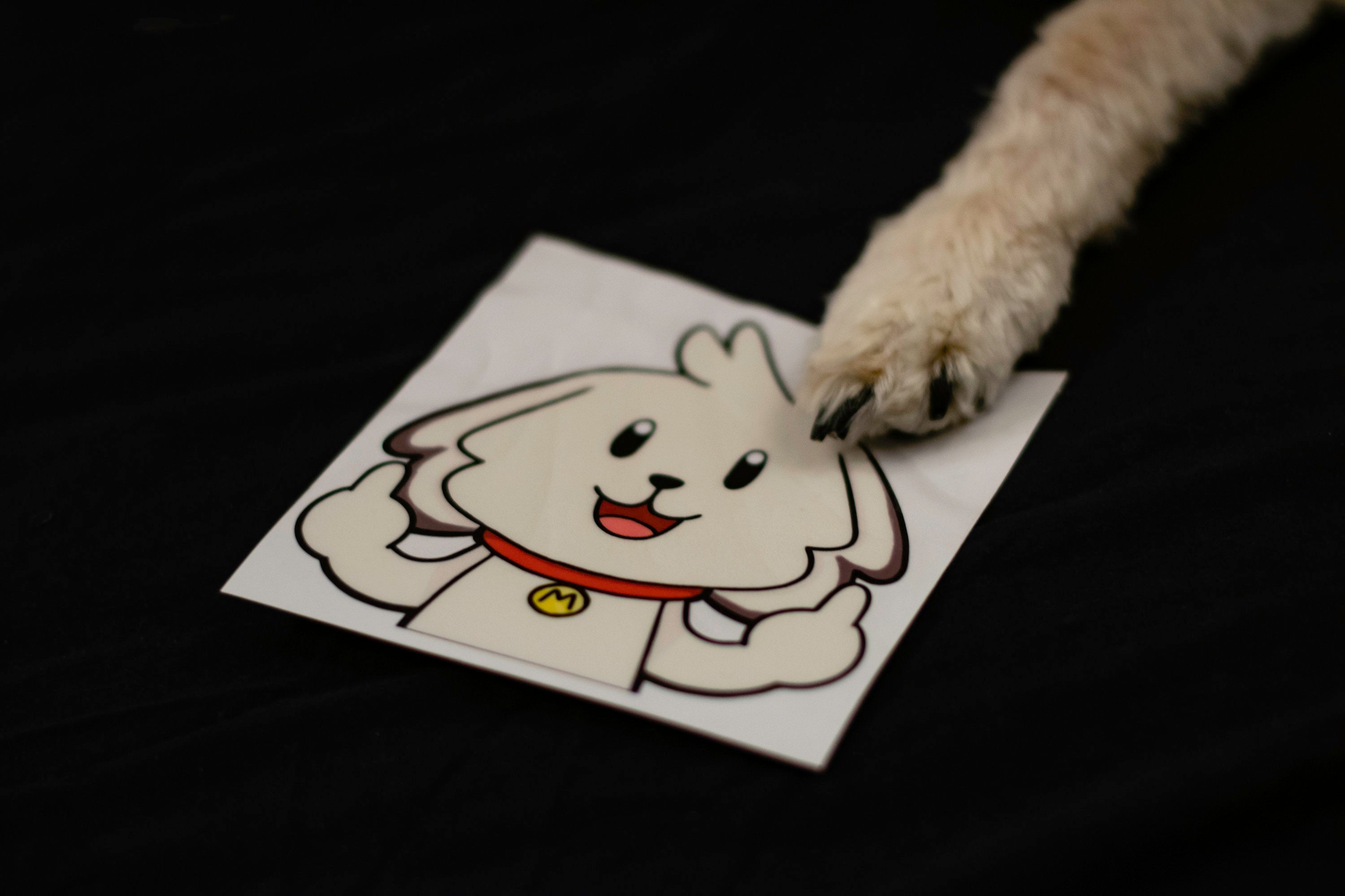 Flipping Mochi Vinyl Peeker Decal