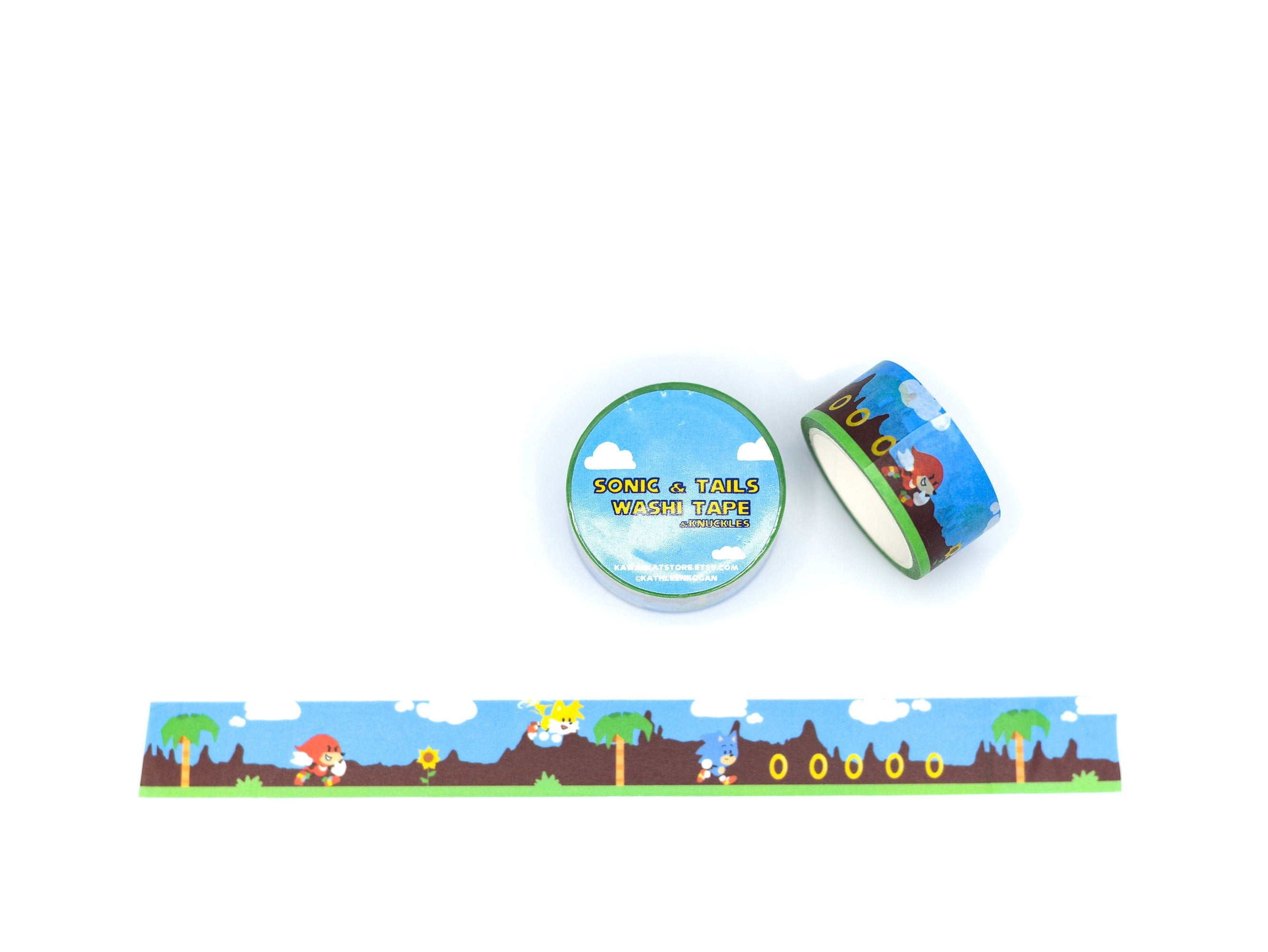 Sonic and Tails Washi Tape & Knuckles