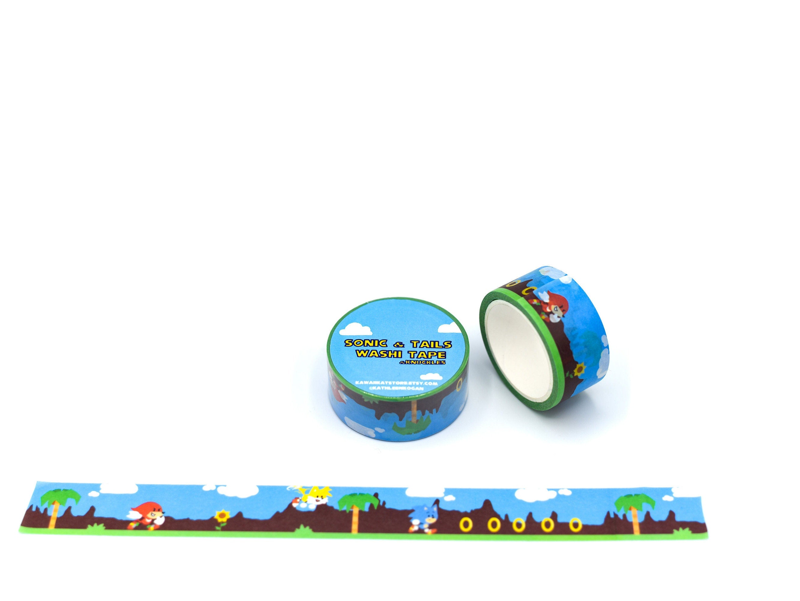 Sonic and Tails Washi Tape & Knuckles