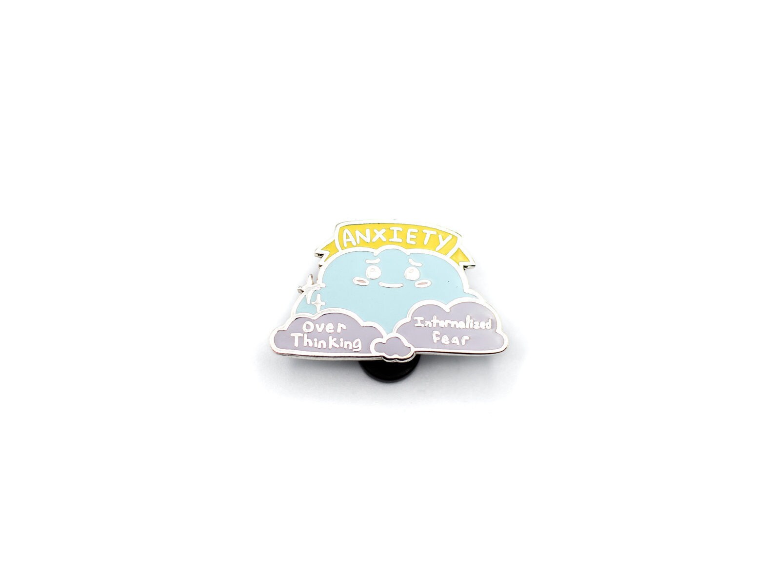 Anxiety Cloud - Mental Health Awareness Hard Enamel Pin