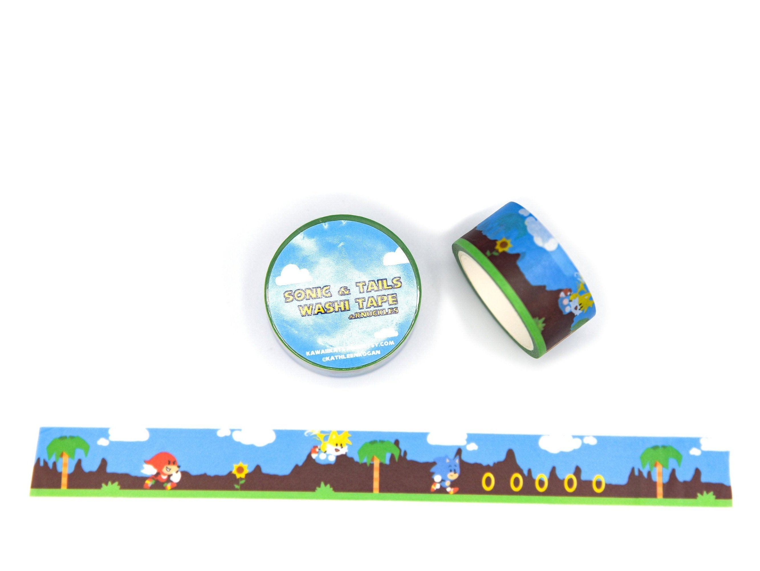 Sonic and Tails Washi Tape & Knuckles