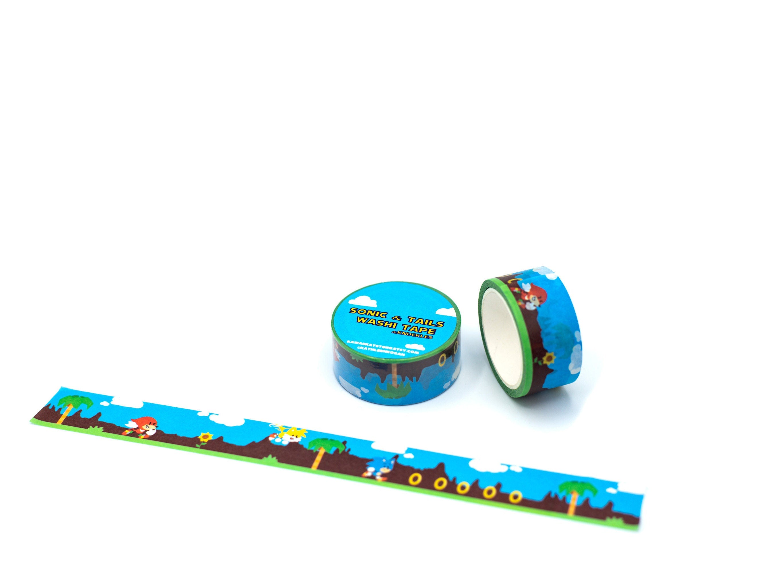 Sonic and Tails Washi Tape & Knuckles