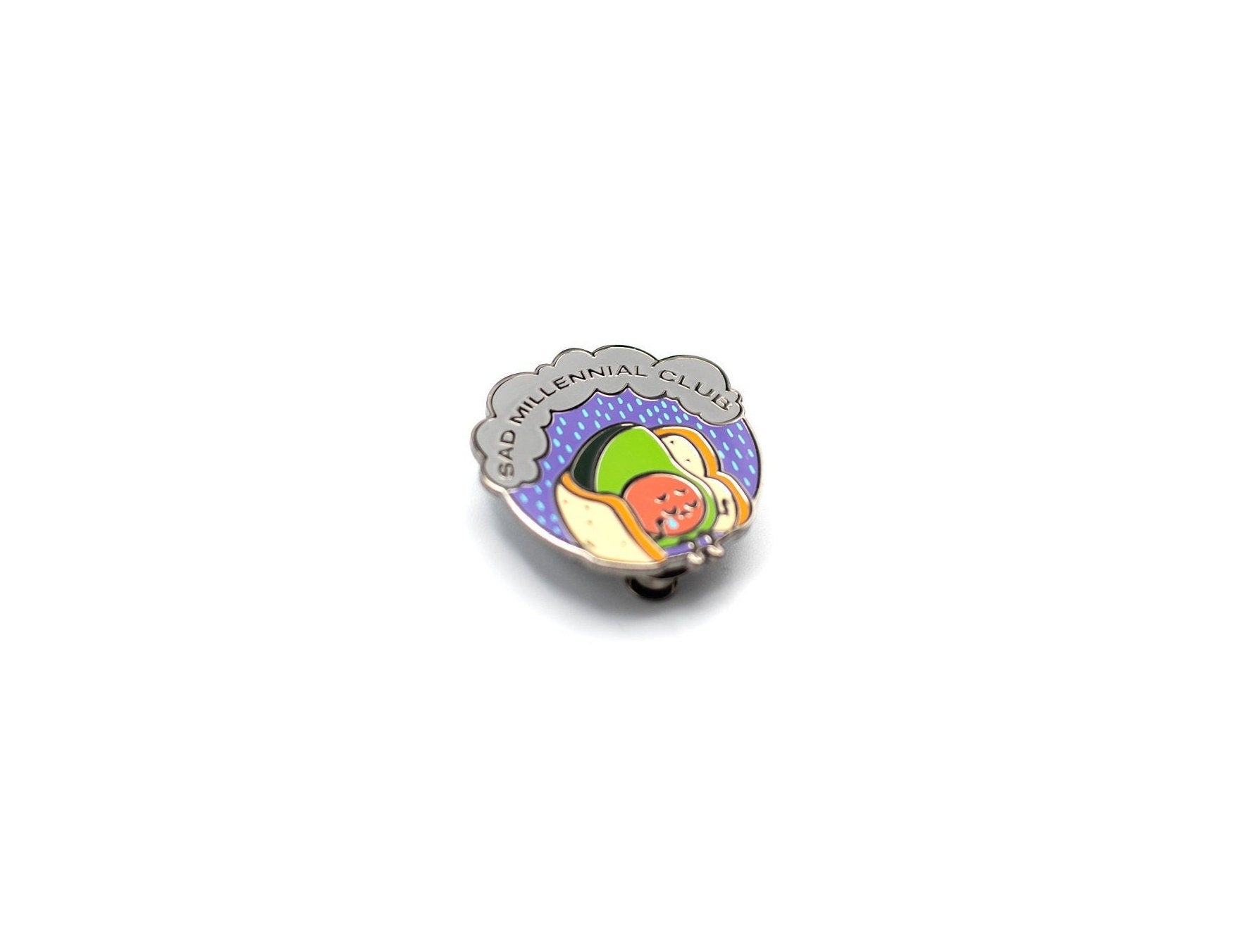 Sad Millennial Club - Mental Health Awareness Hard Enamel Pin