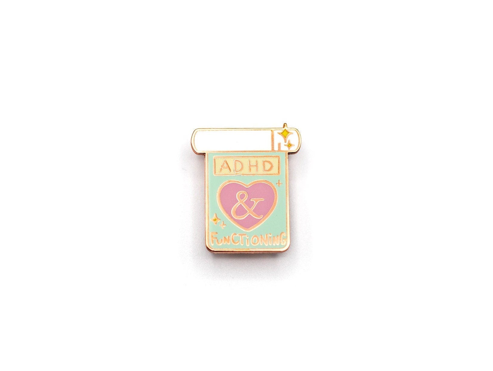 ADHD & Functioning - Mental Health Awareness Hard Enamel Pin