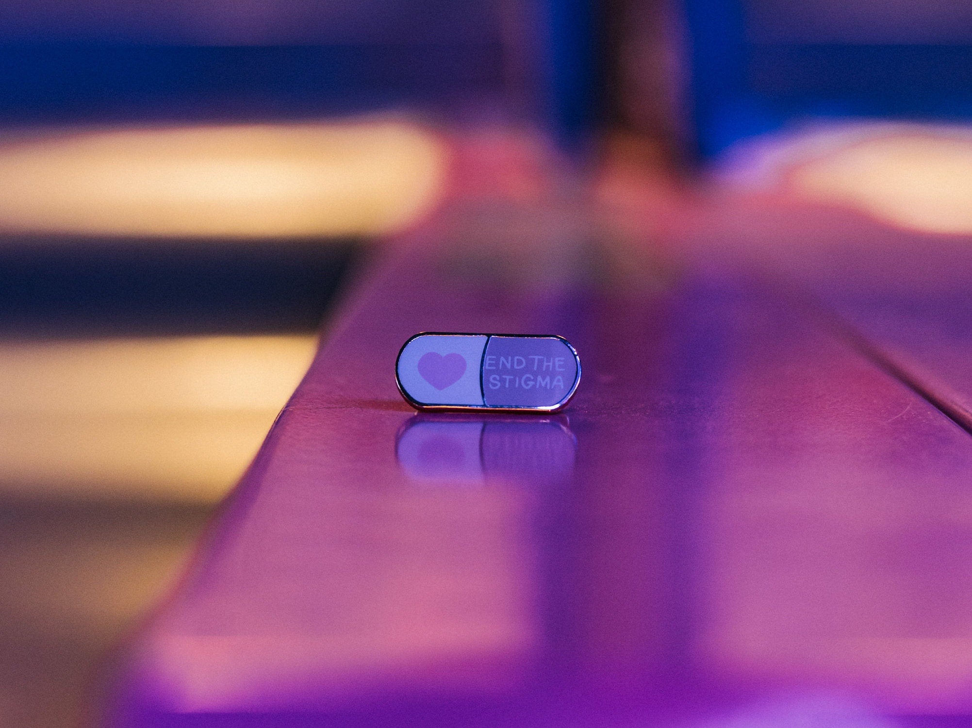 End The Stigma - Mental Health Awareness Hard Enamel Pin