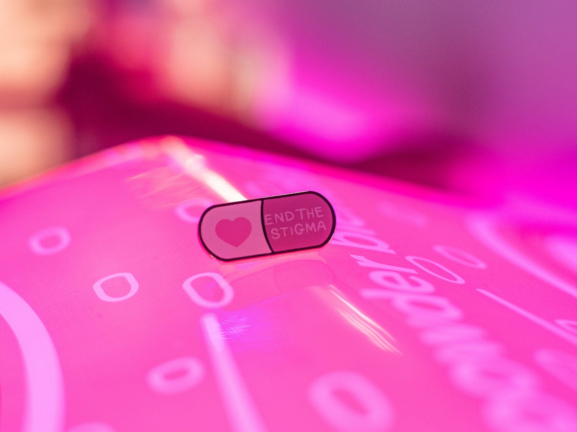 End The Stigma - Mental Health Awareness Hard Enamel Pin