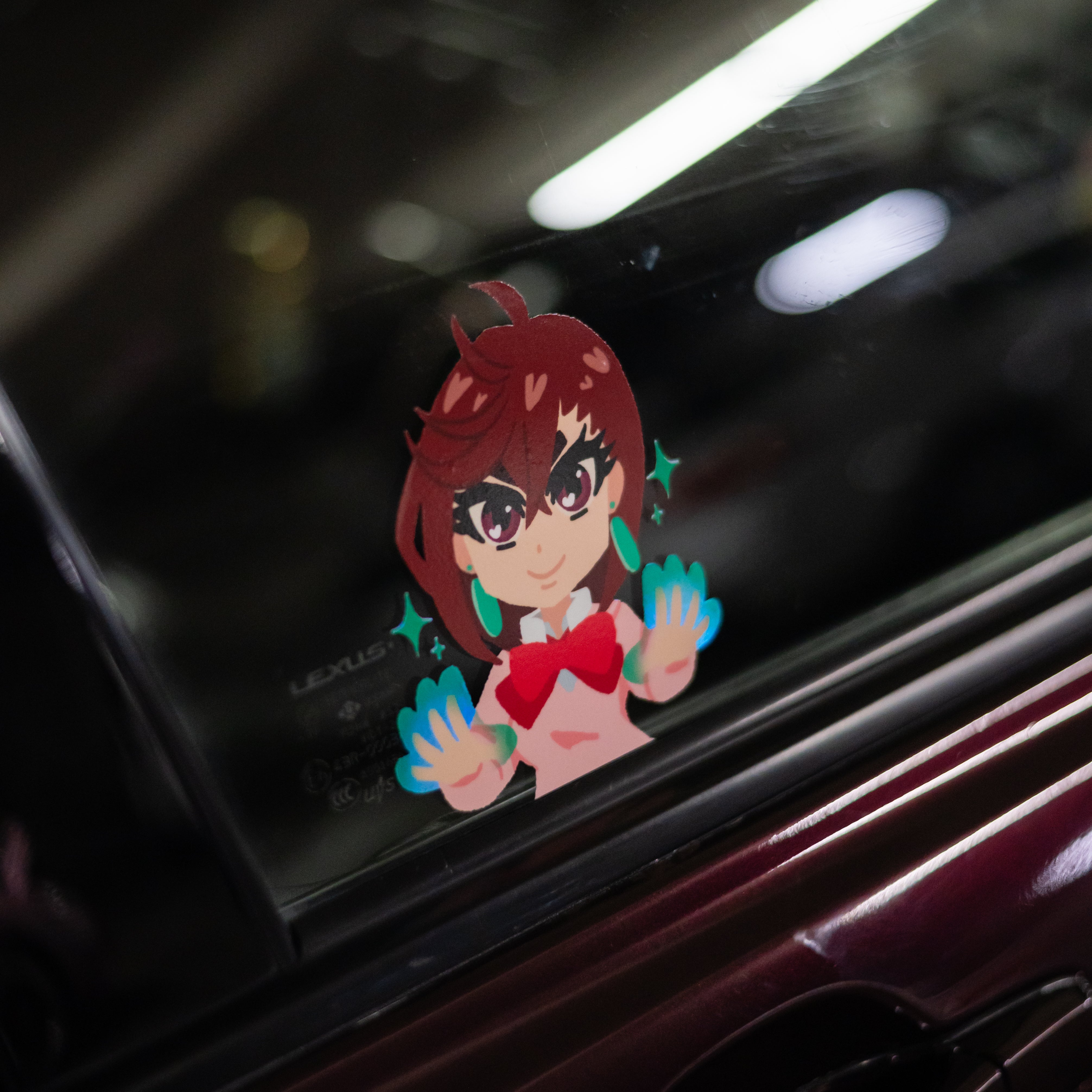 DANDADAN Momo Peeking Sticker