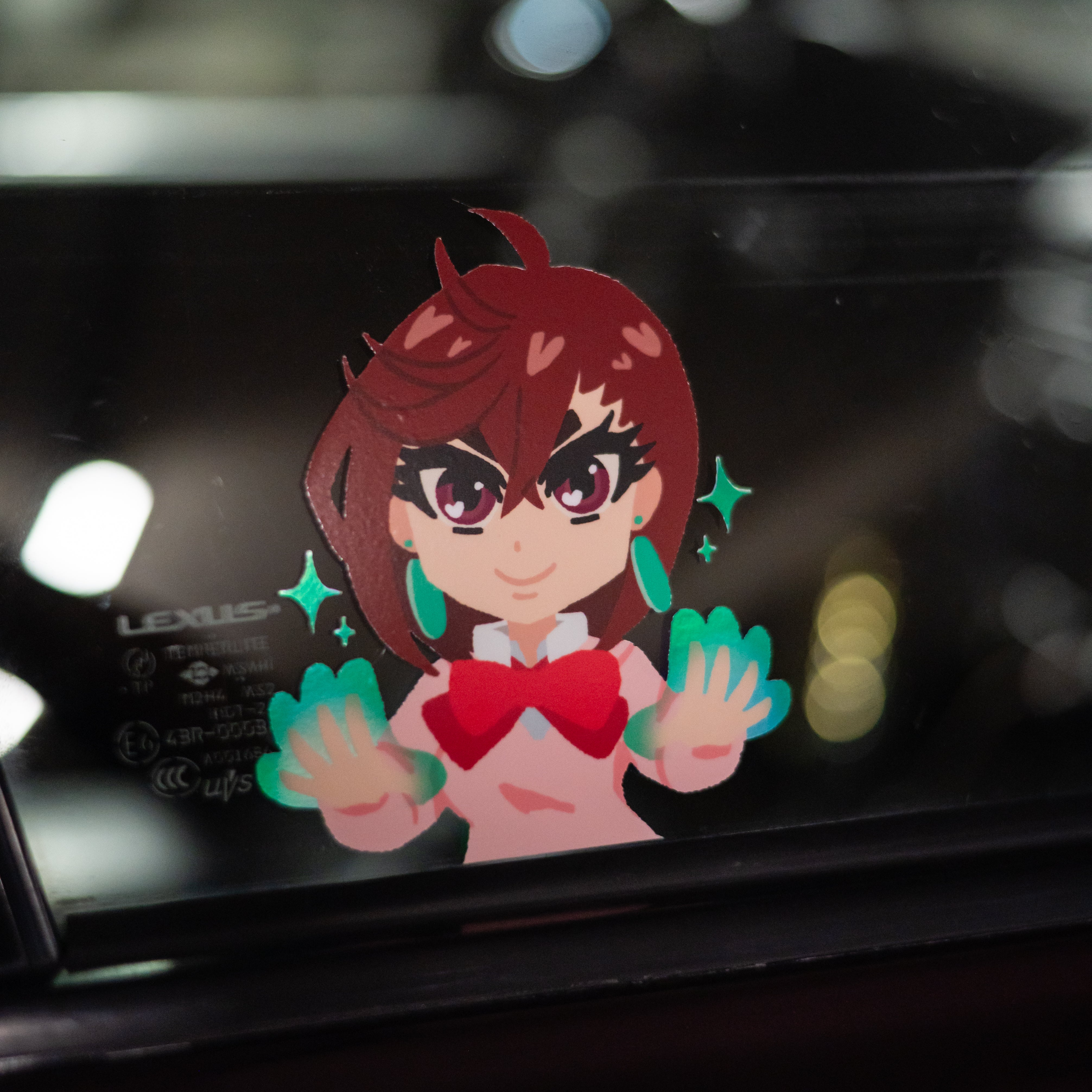 DANDADAN Momo Peeking Sticker