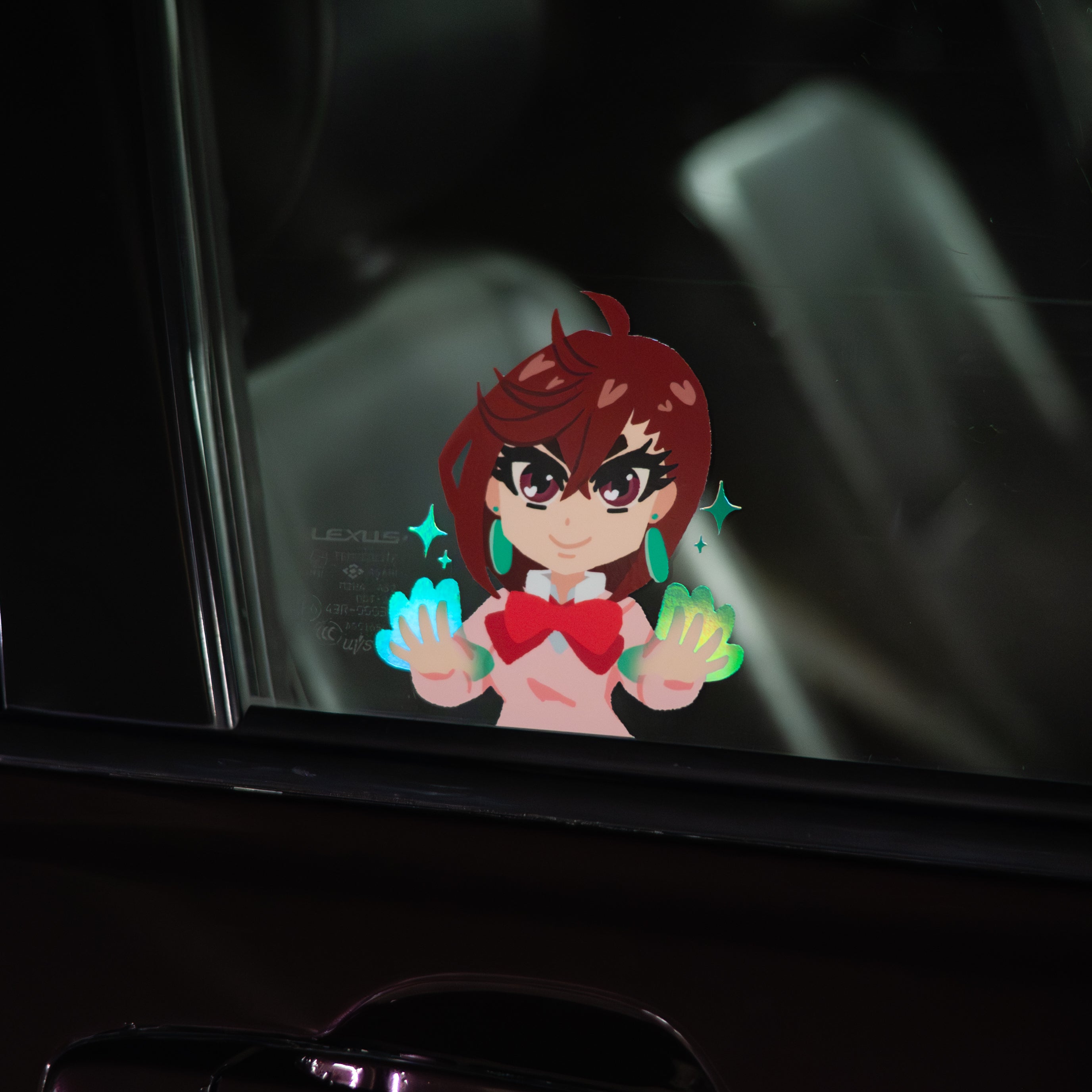 DANDADAN Momo Peeking Sticker