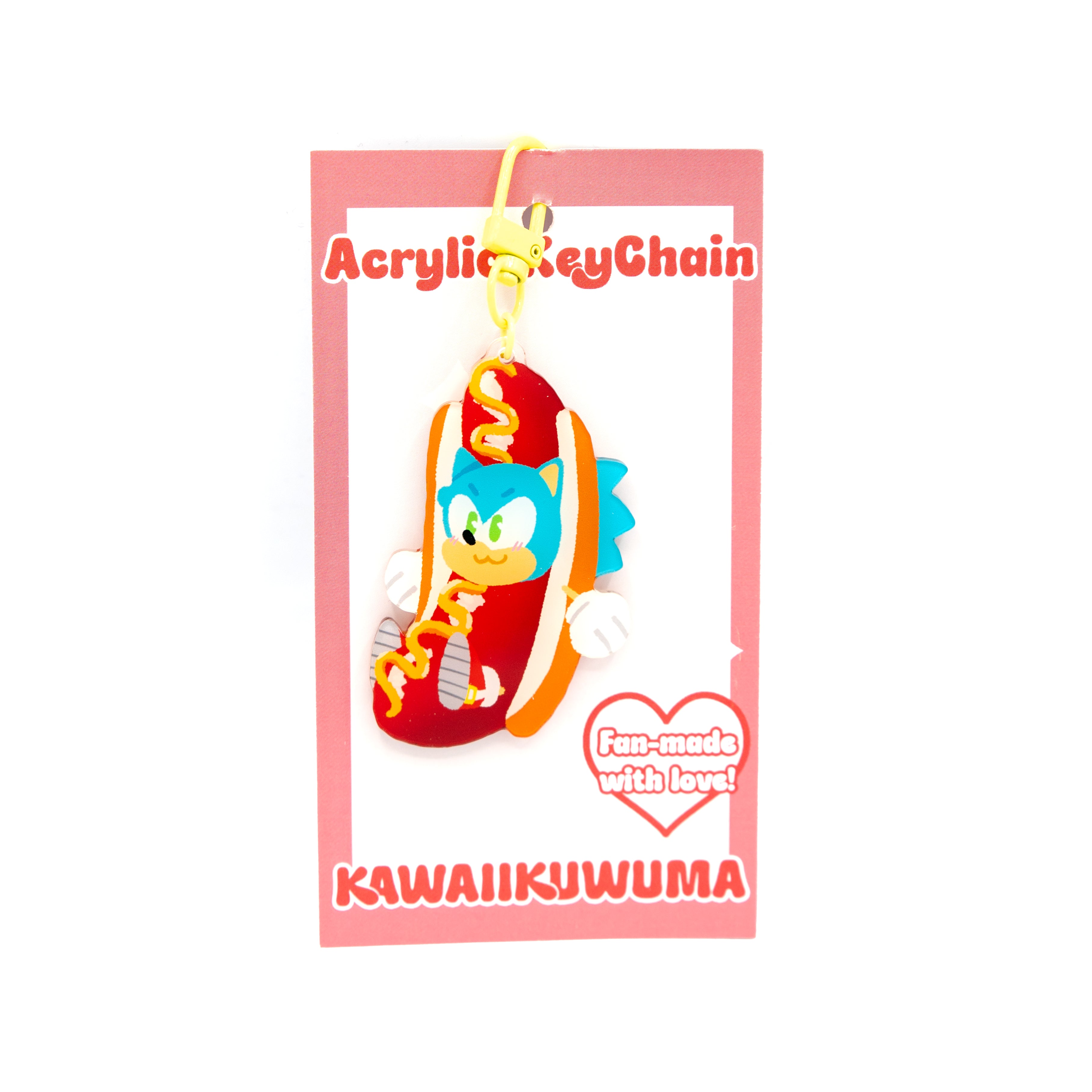 HOTDOG Sonic Hedgie Acrylic Charm