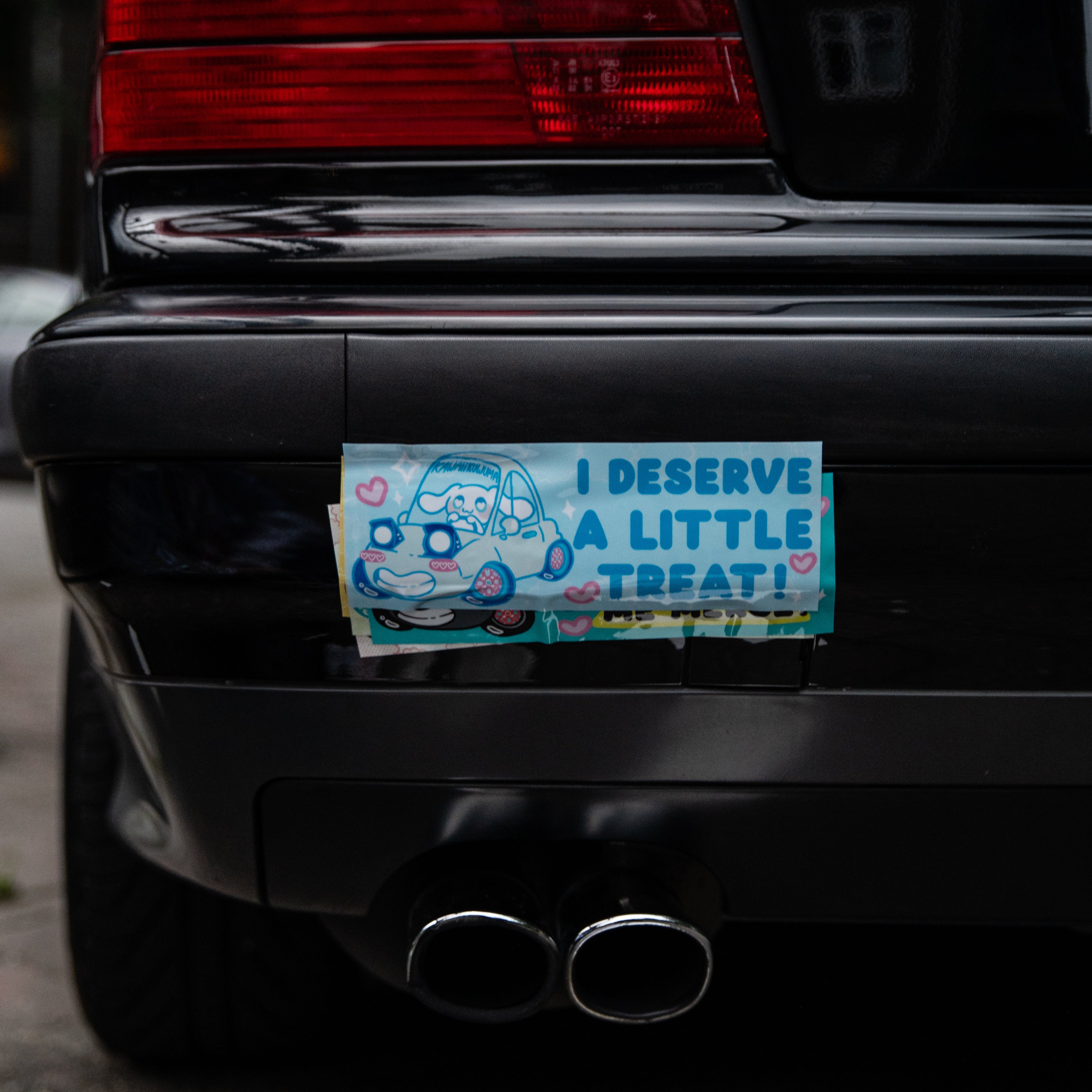 Cinnamoroll I Deserve A Little Treat Bumper Sticker