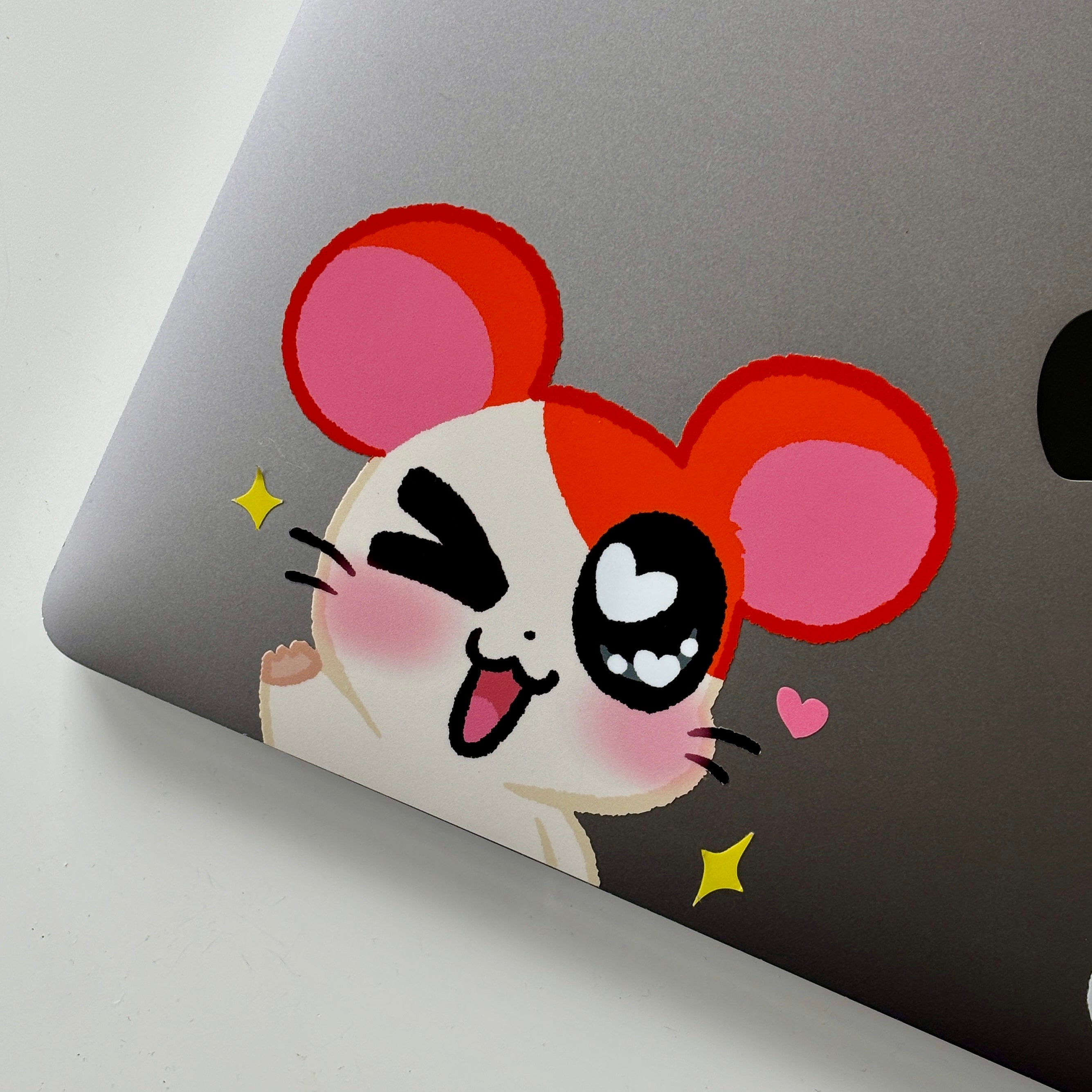 Hamtaro Peeking Sticker