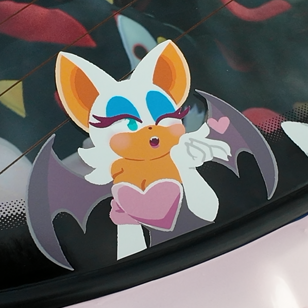 Rouge Peeking Sticker