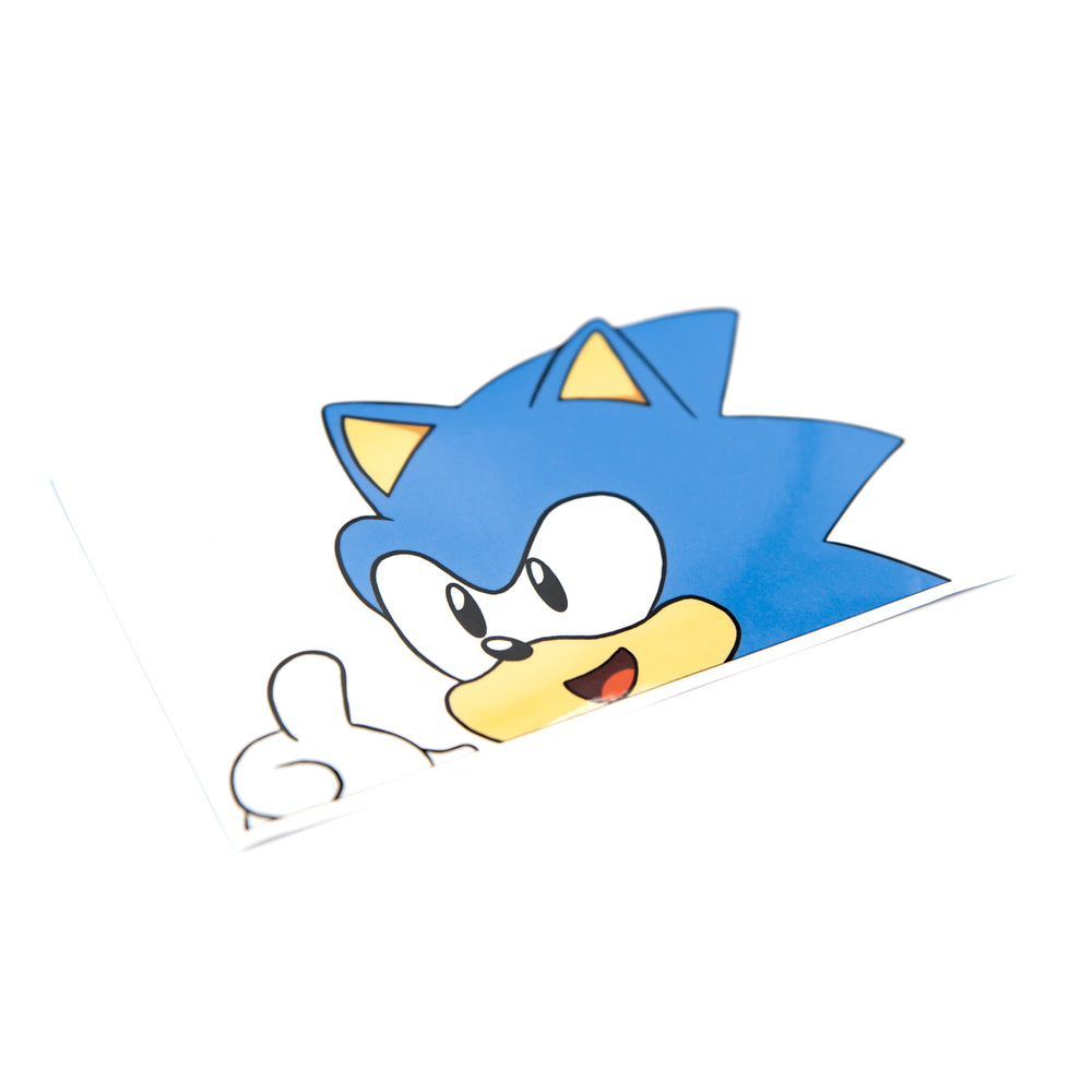 Sonic Vinyl Peeking Sticker
