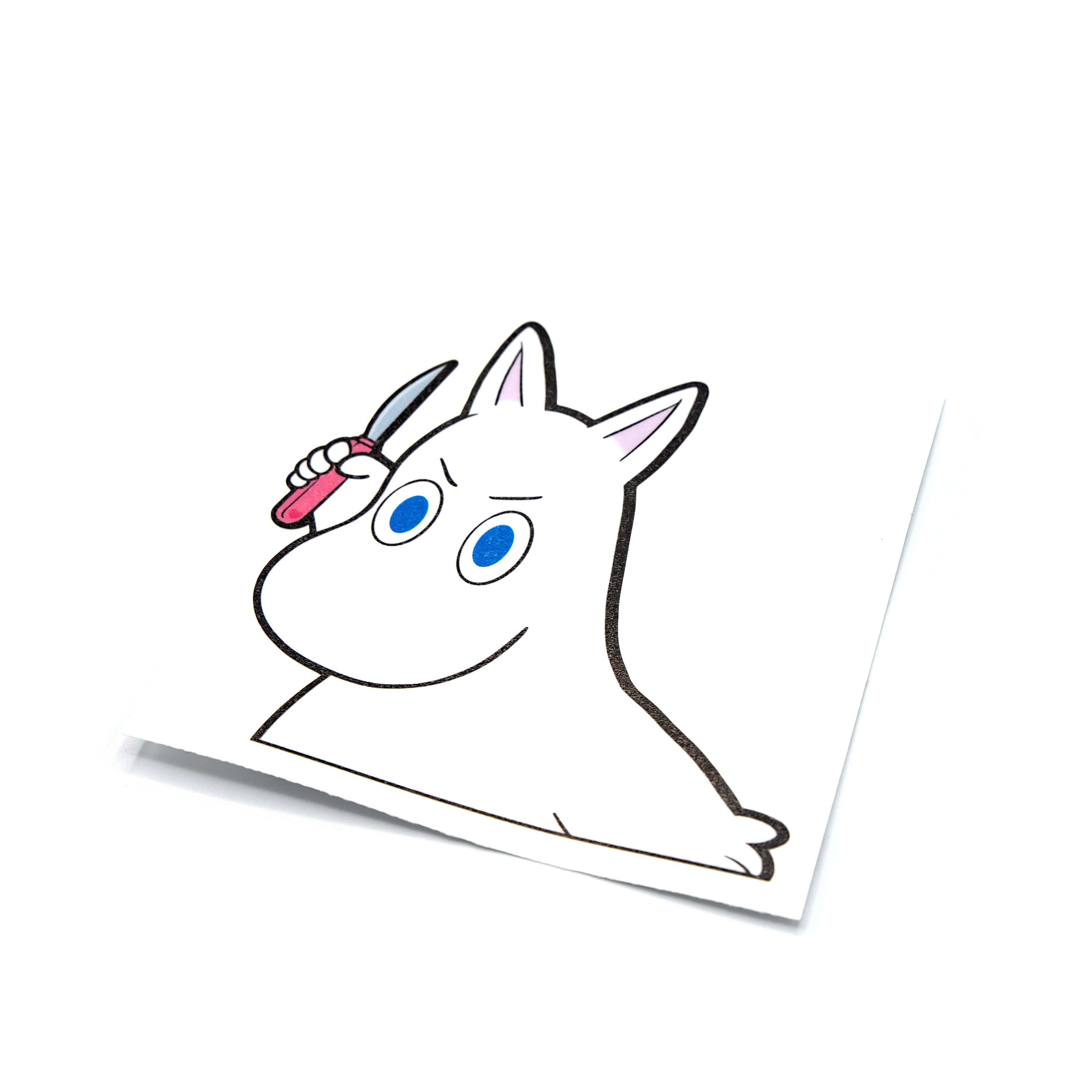 Moomin with a Knife